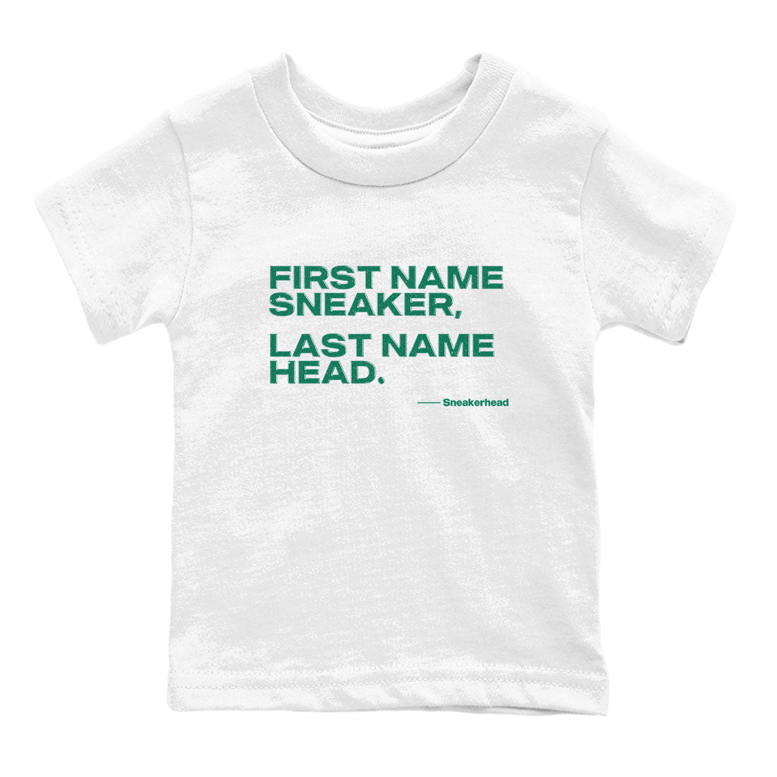 4s Oxidized Green shirts to match jordans My Name Is sneaker match tees Air Jordan 4 Oxidized Green Drip Gear Zone streetwear brand Baby and Youth White 2 cotton tee