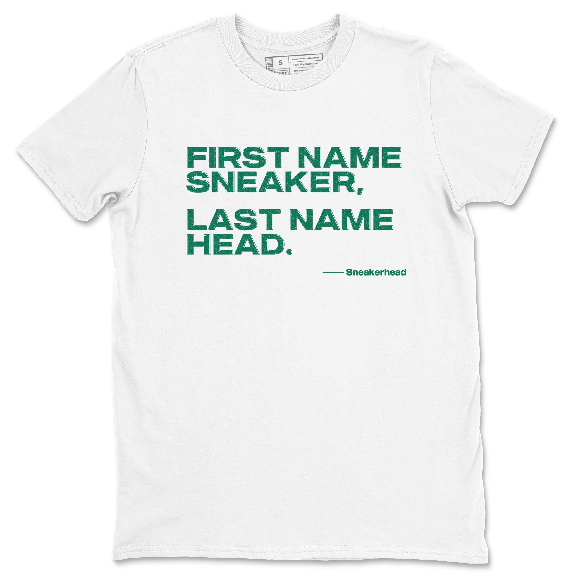 4s Oxidized Green shirts to match jordans My Name Is sneaker match tees Air Jordan 4 Oxidized Green Drip Gear Zone streetwear brand White 2 unisex cotton tee