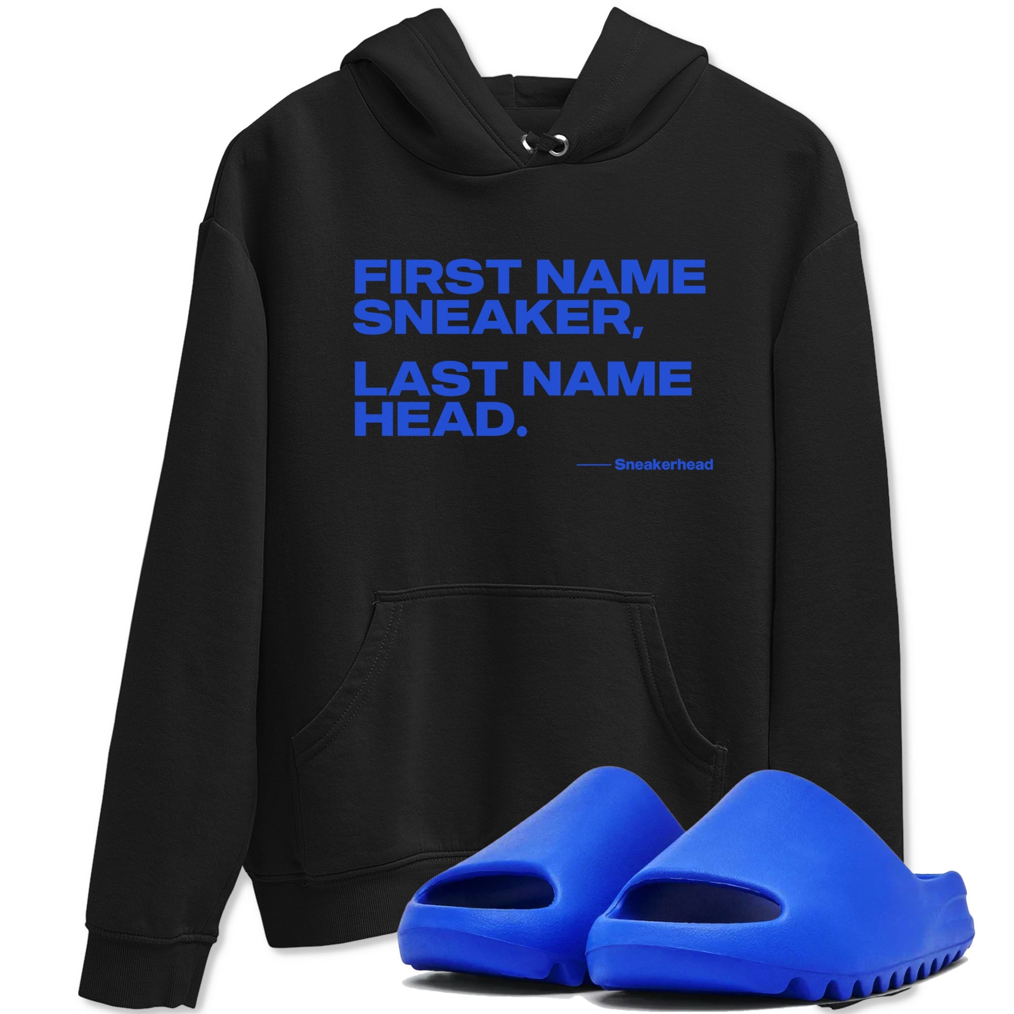 Yeezy Slide Azure shirts to match jordans My Name Is sneaker match tees Yeezy Slide Azure Drip Gear Zone streetwear brand Black 1 unisex cotton tee