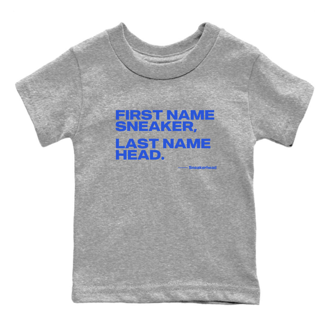 Yeezy Slide Azure shirts to match jordans My Name Is sneaker match tees Yeezy Slide Azure Drip Gear Zone streetwear brand Baby and Youth Heather Grey 2 cotton tee