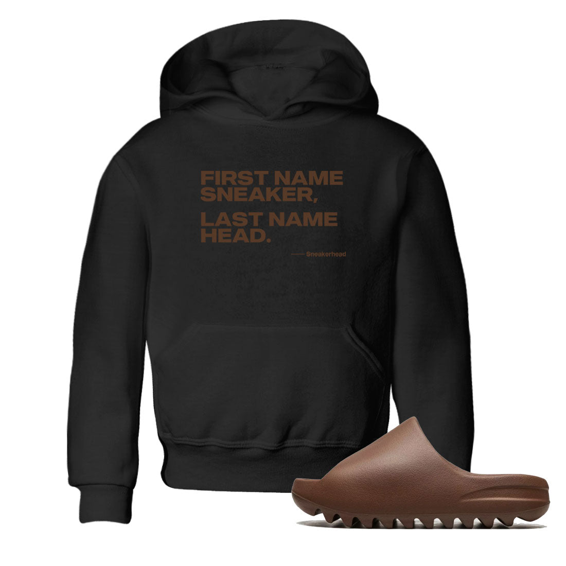 Yeezy Slide Flax shirts to match jordans My Name Is sneaker match tees Yeezy Slide Flax Drip Gear Zone streetwear brand Baby and Youth Black 1 cotton tee