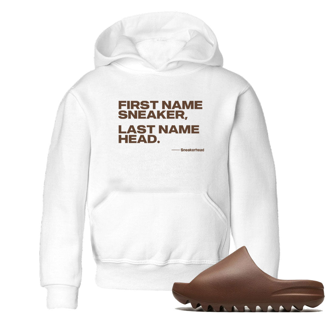 Yeezy Slide Flax shirts to match jordans My Name Is sneaker match tees Yeezy Slide Flax Drip Gear Zone streetwear brand Baby and Youth White 1 cotton tee