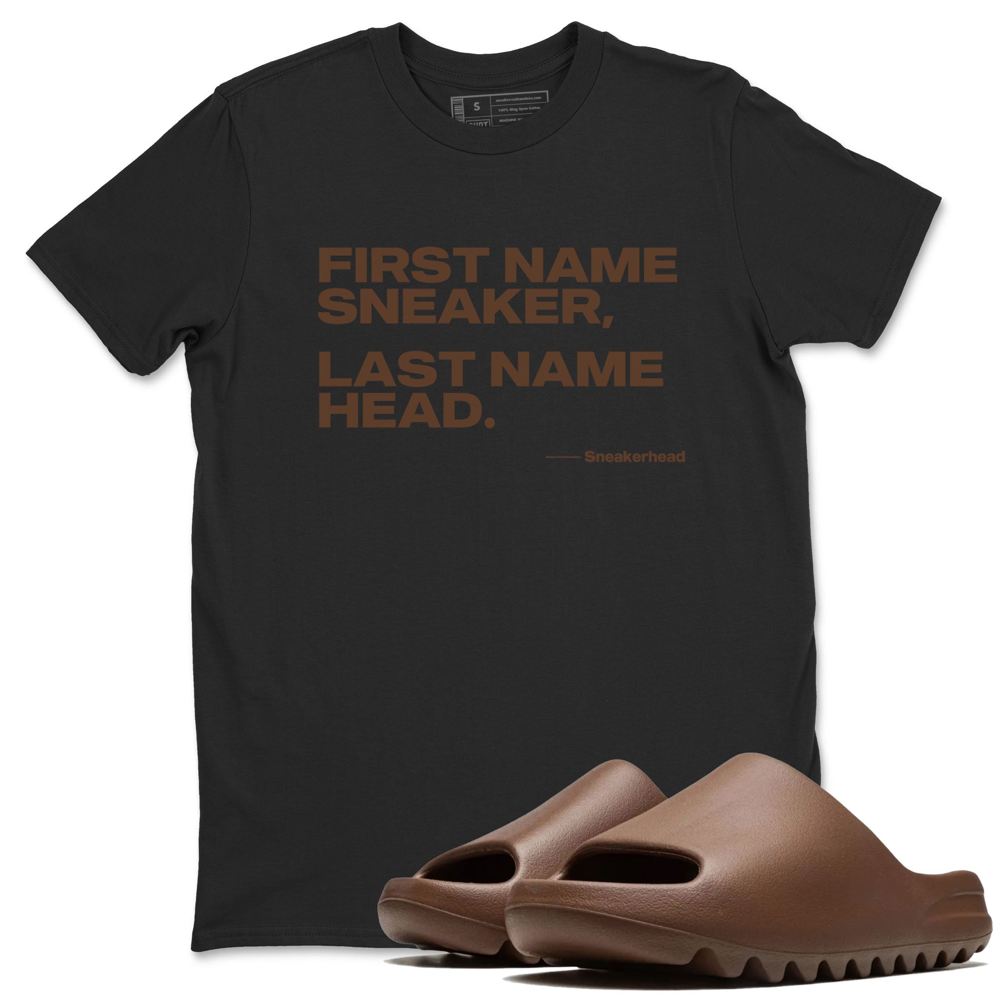 Yeezy Slide Flax shirts to match jordans My Name Is sneaker match tees Yeezy Slide Flax Drip Gear Zone streetwear brand Black 1 unisex cotton tee