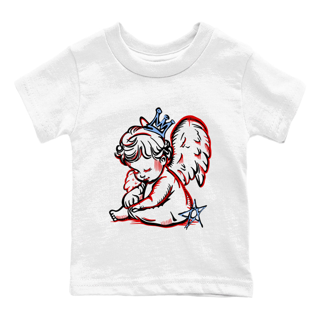 Sneaker match tees  Sneaker Tees To Match Air Jordan 5 Fire Red Shoes  Neon Angel Kids T-Shirt White 2