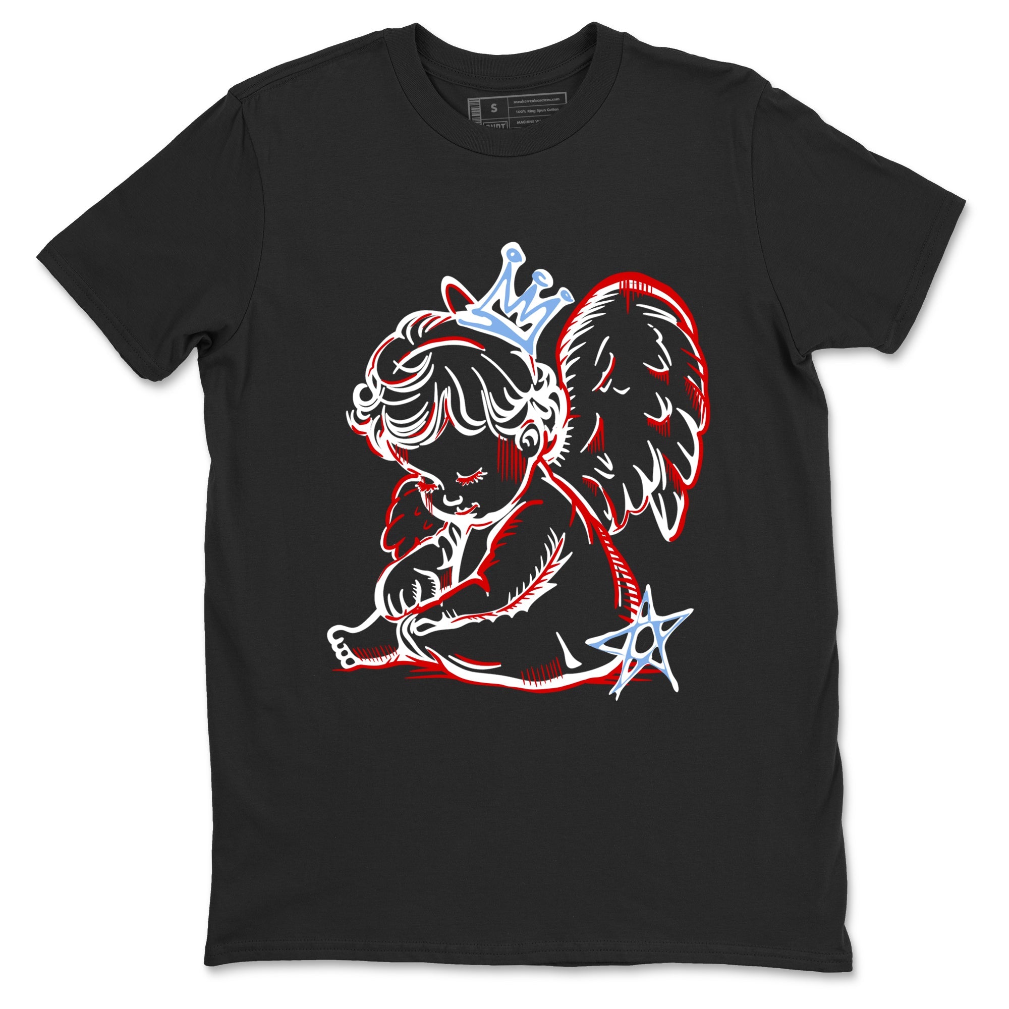 Sneaker match tees  Sneaker Tees To Match Air Jordan 5 Fire Red Shoes  Neon Angel Tee Black 2