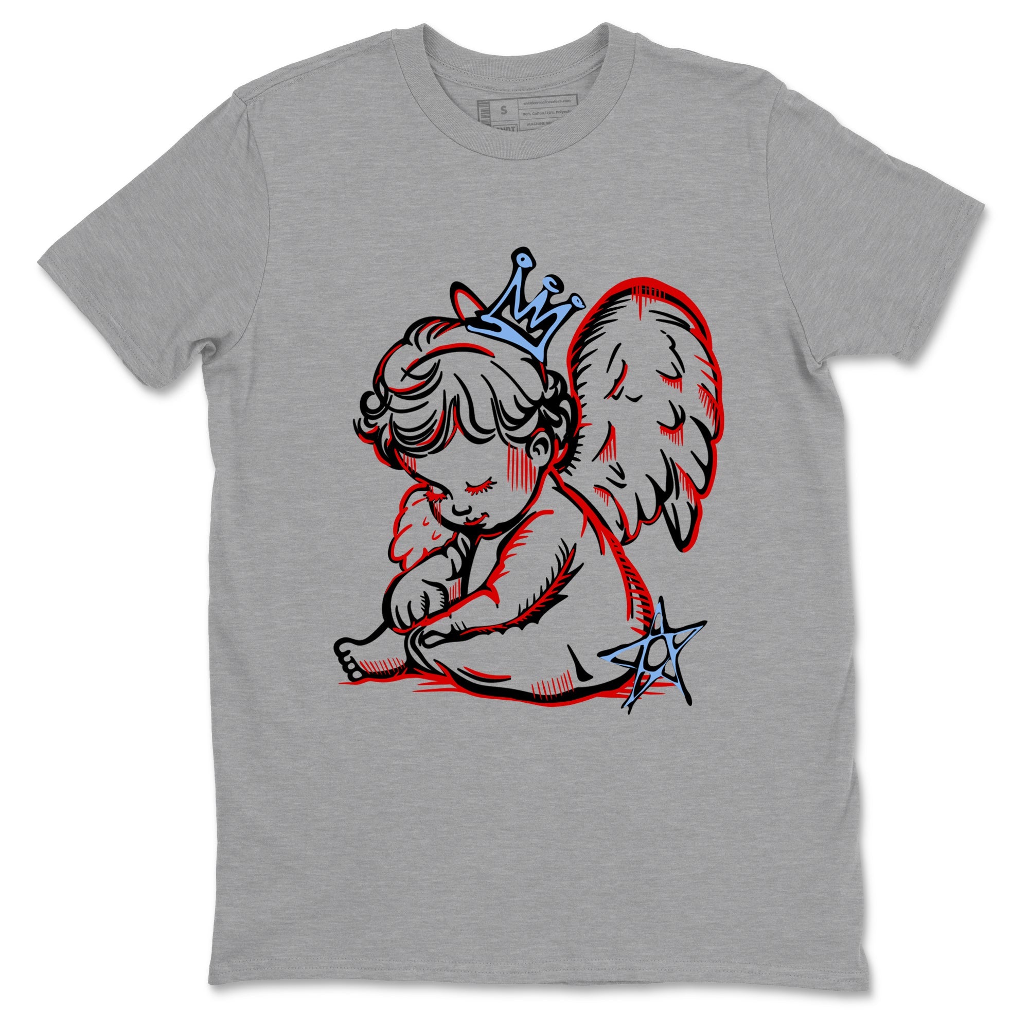 Sneaker match tees  Sneaker Tees To Match Air Jordan 5 Fire Red Shoes  Neon Angel Tee Heather Grey 2