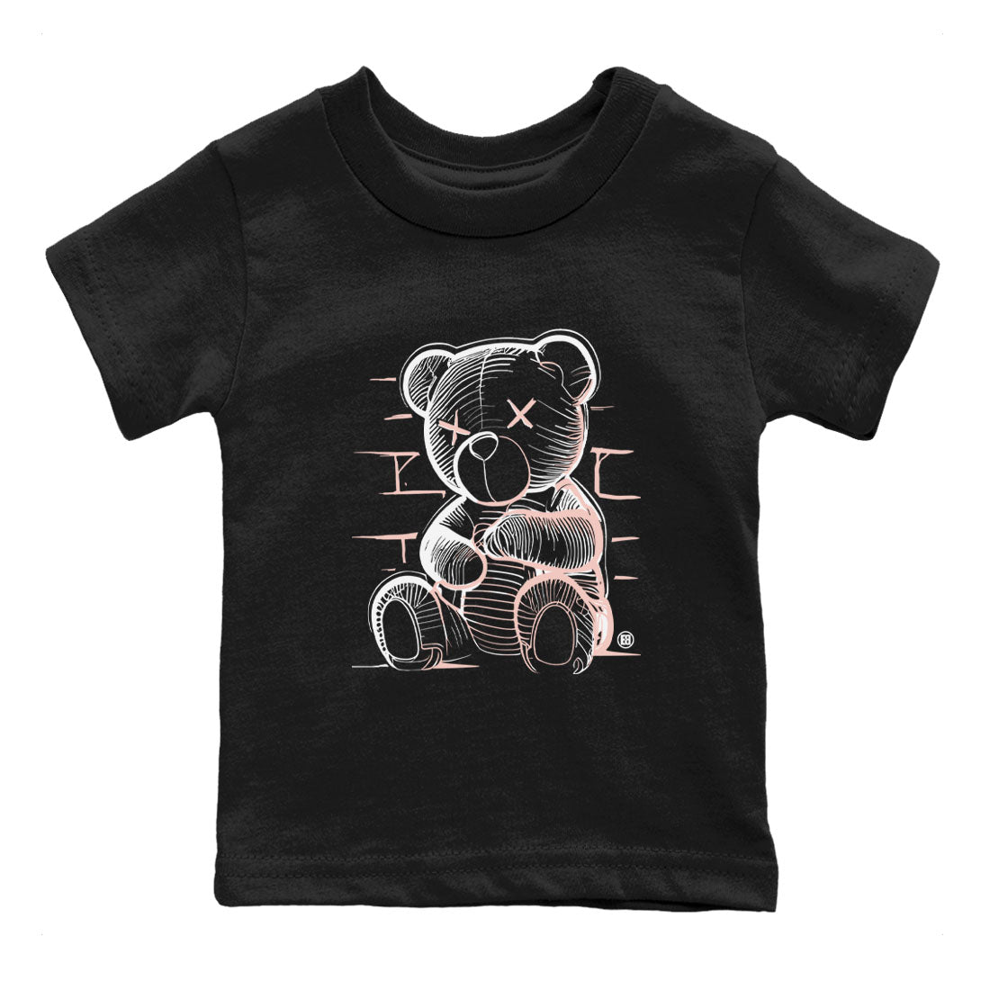 11s Legend Pink shirts to match jordans Neon Bear sneaker match tees Air Jordan 11 Legend Pink Drip Gear Zone streetwear brand Baby and Youth Black 2 cotton tee