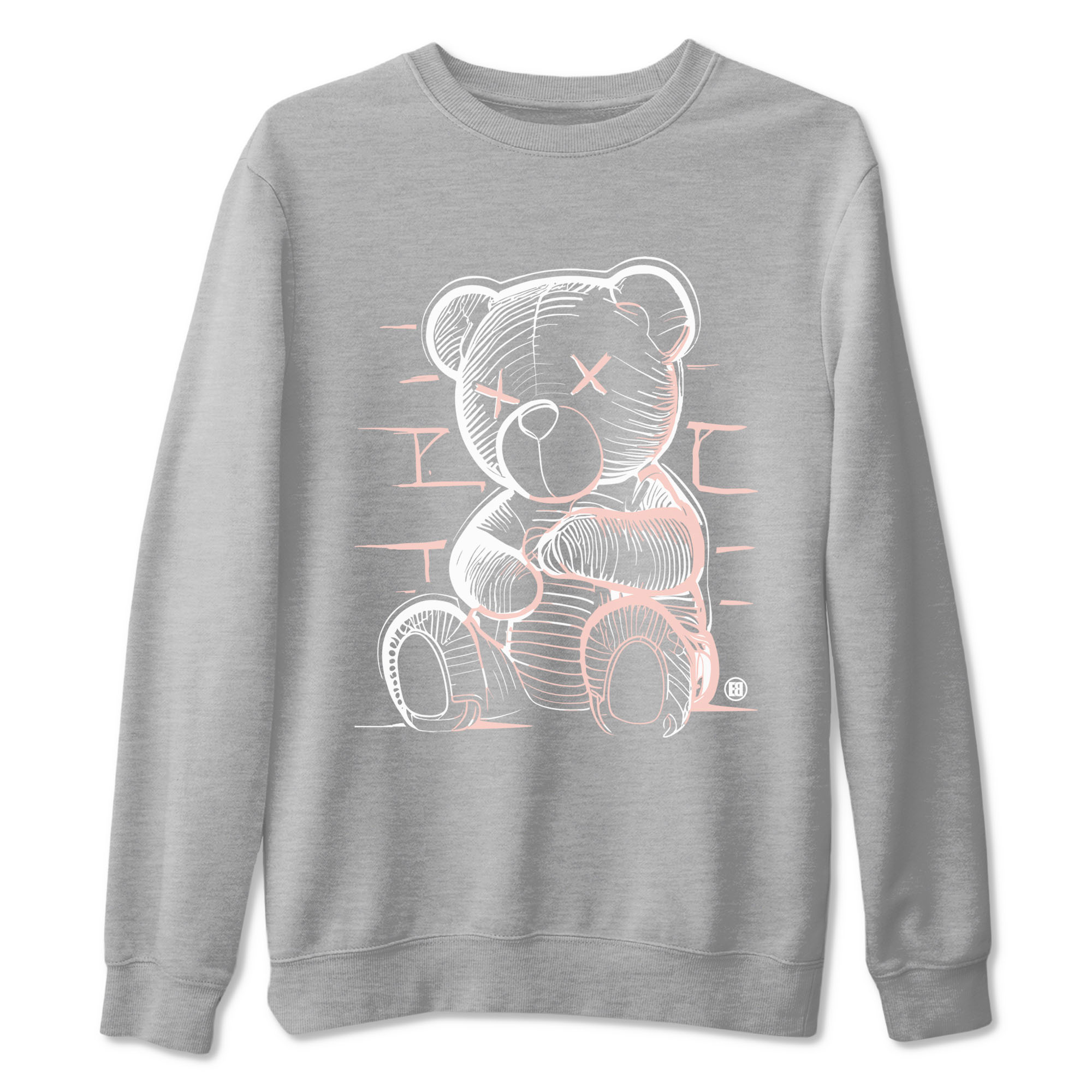 11s Legend Pink shirts to match jordans Neon Bear sneaker match tees Air Jordan 11 Legend Pink Drip Gear Zone streetwear brand Heather Grey 2 unisex cotton tee
