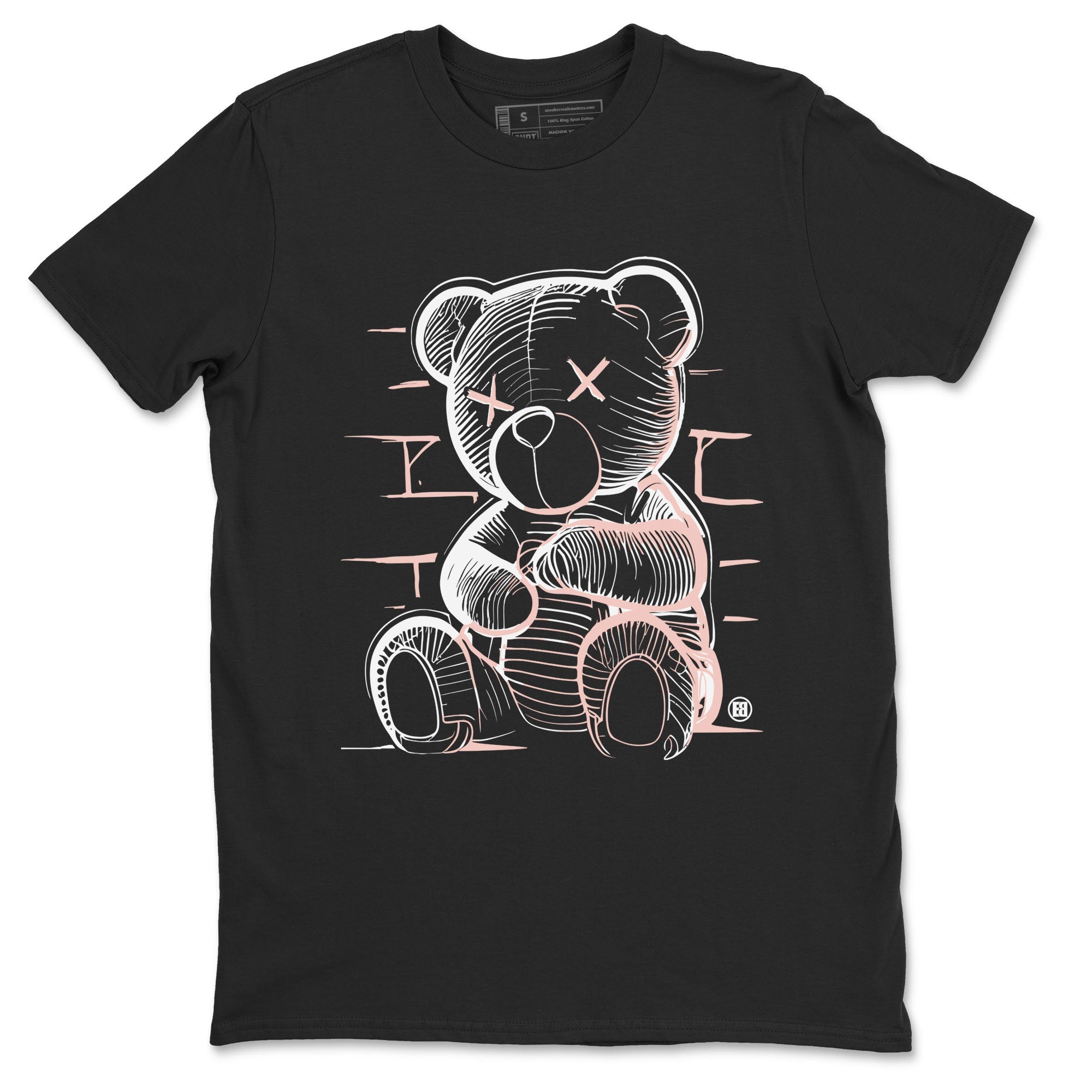 11s Legend Pink shirts to match jordans Neon Bear sneaker match tees Air Jordan 11 Legend Pink Drip Gear Zone streetwear brand Black 2 unisex cotton tee