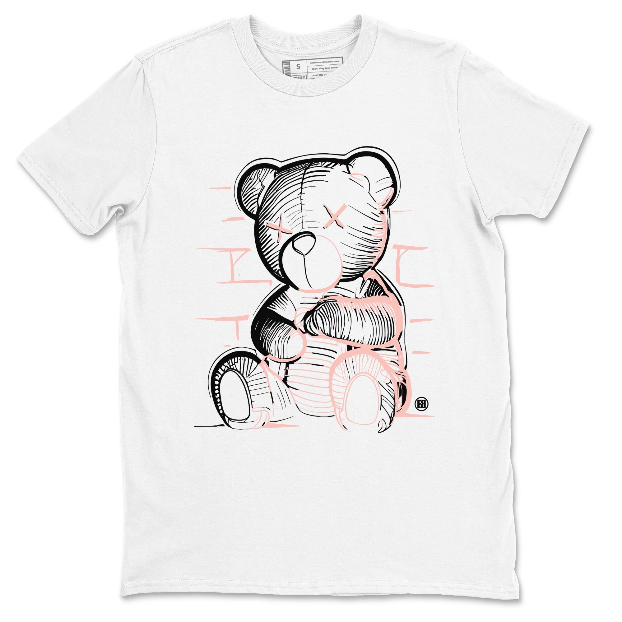 11s Legend Pink shirts to match jordans Neon Bear sneaker match tees Air Jordan 11 Legend Pink Drip Gear Zone streetwear brand White 2 unisex cotton tee