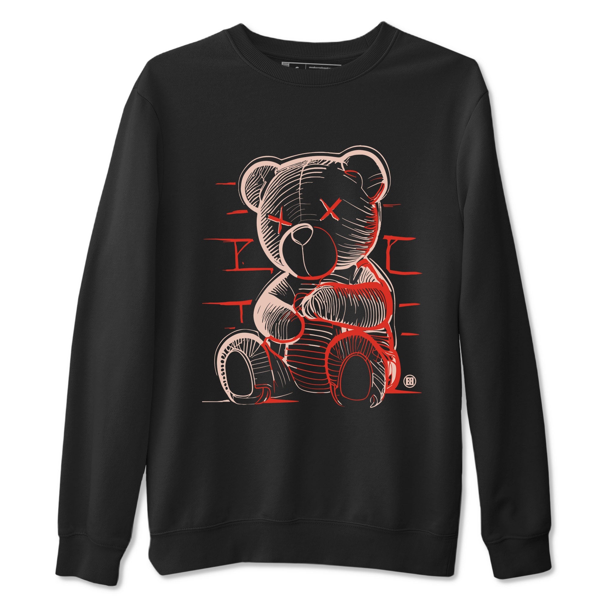 13s Dune Red shirts to match jordans Neon Bear sneaker match tees Air Jordan 13 Dune Red Drip Gear Zone streetwear brand Black 2 unisex cotton tee