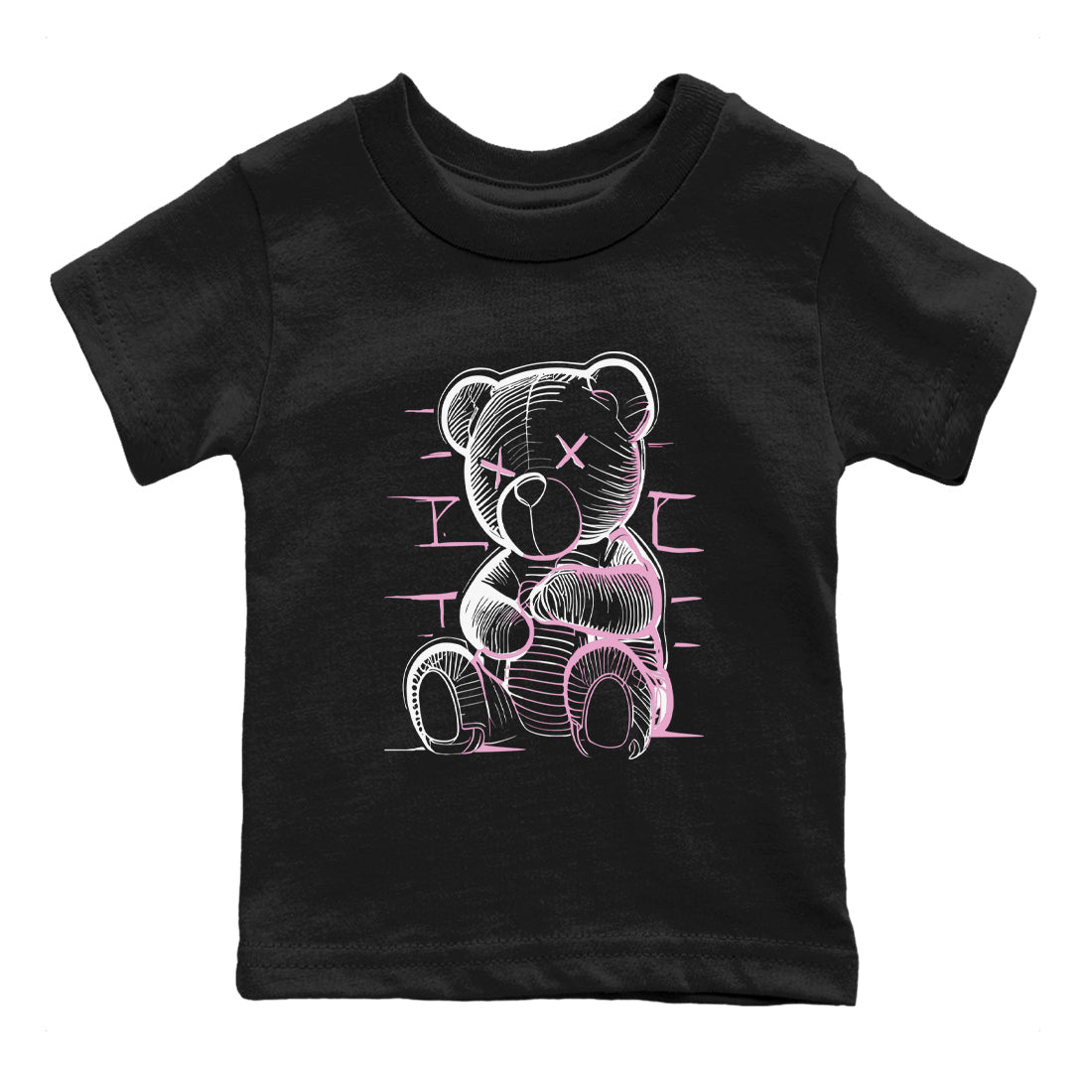 4s Retro Orchid shirts to match jordans Neon Bear sneaker match tees Air Jordan 4 WMNS Orchid match shoes to clothes Drip Gear Zone Youth Baby Black 2 tee