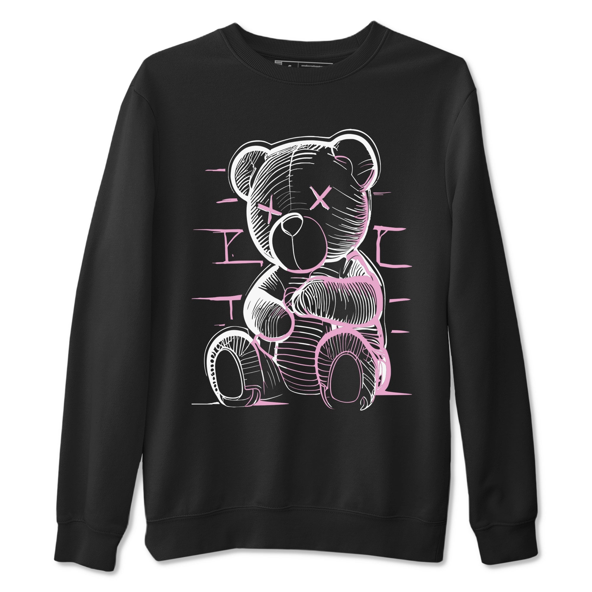 4s Retro Orchid shirts to match jordans Neon Bear sneaker match tees Air Jordan 4 WMNS Orchid match shoes to clothes Drip Gear Zone unisex cotton Black 2 shirts