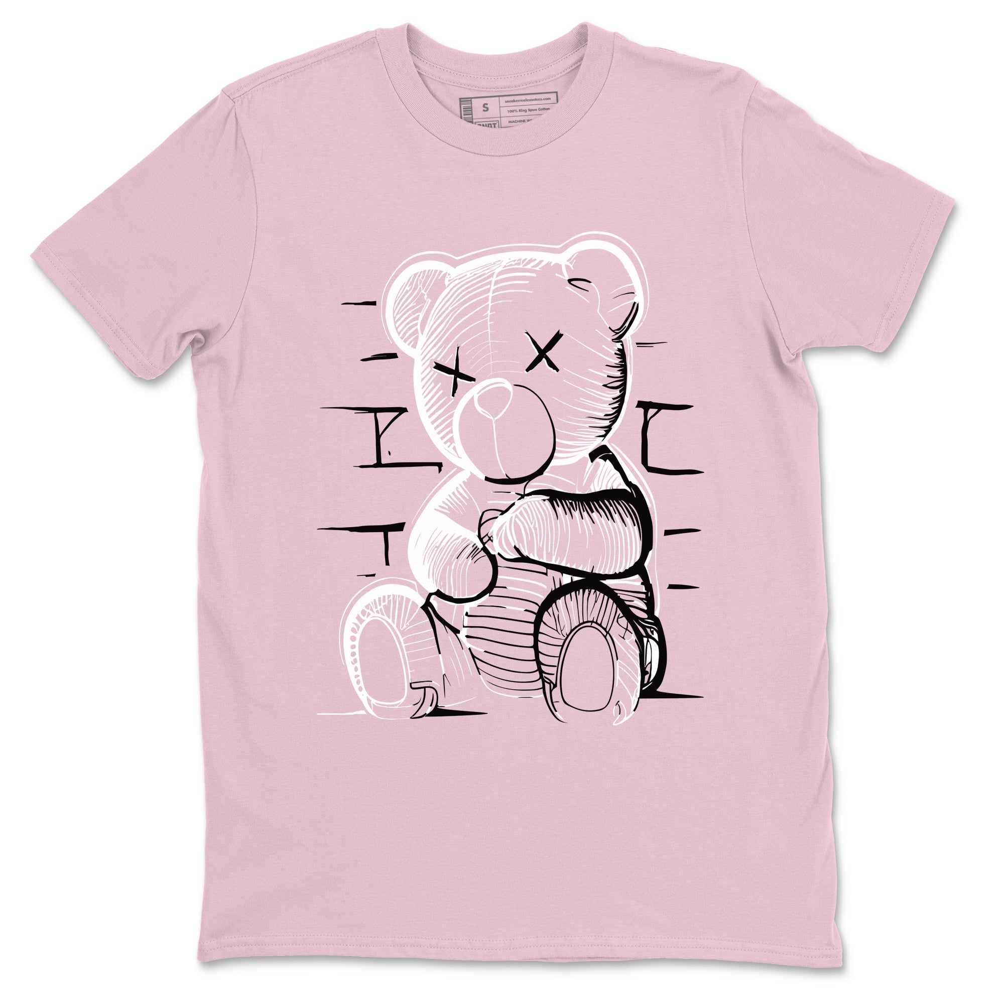 4s Retro Orchid shirts to match jordans Neon Bear sneaker match tees Air Jordan 4 WMNS Orchid match shoes to clothes Drip Gear Zone unisex cotton Pink 2 shirts
