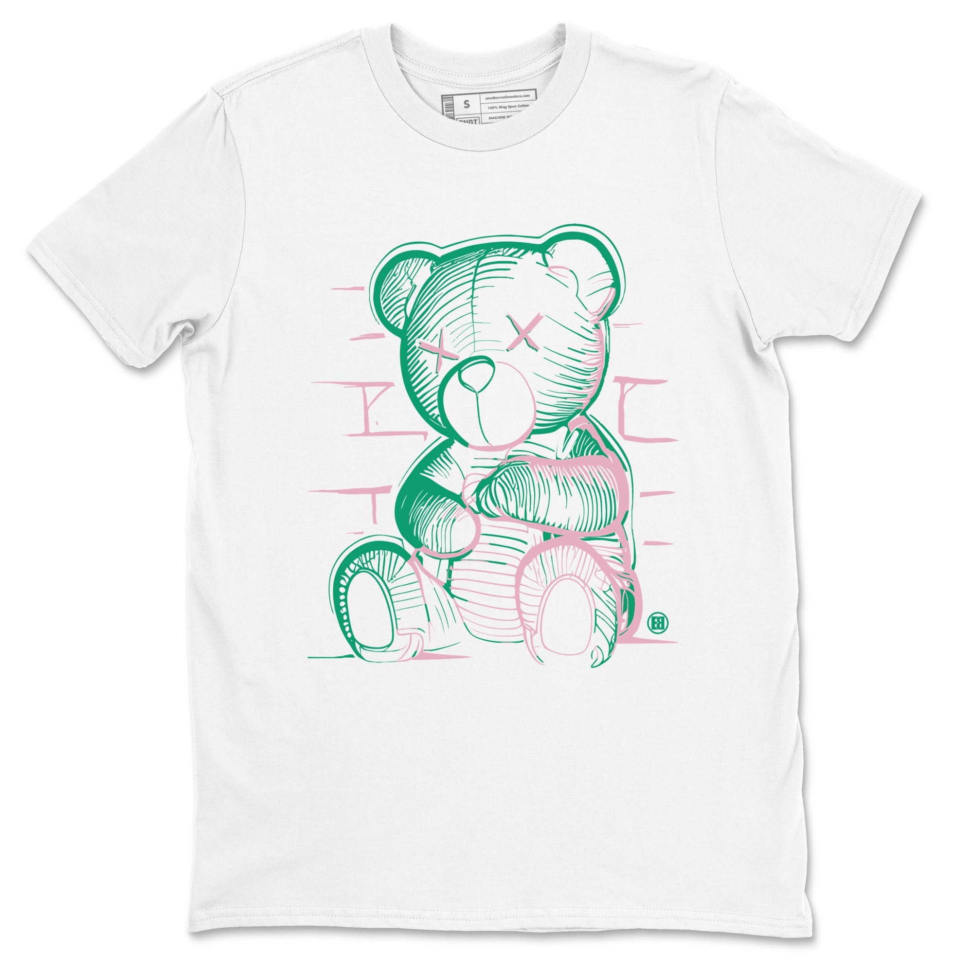 Dunk Low Medium Soft Pink Malachite shirt to match jordans Neon Bear sneaker tees Dunks Medium Soft Pink Malachite Streetwear Brand Drip Gear Zone unisex cotton White 2 crew neck shirt