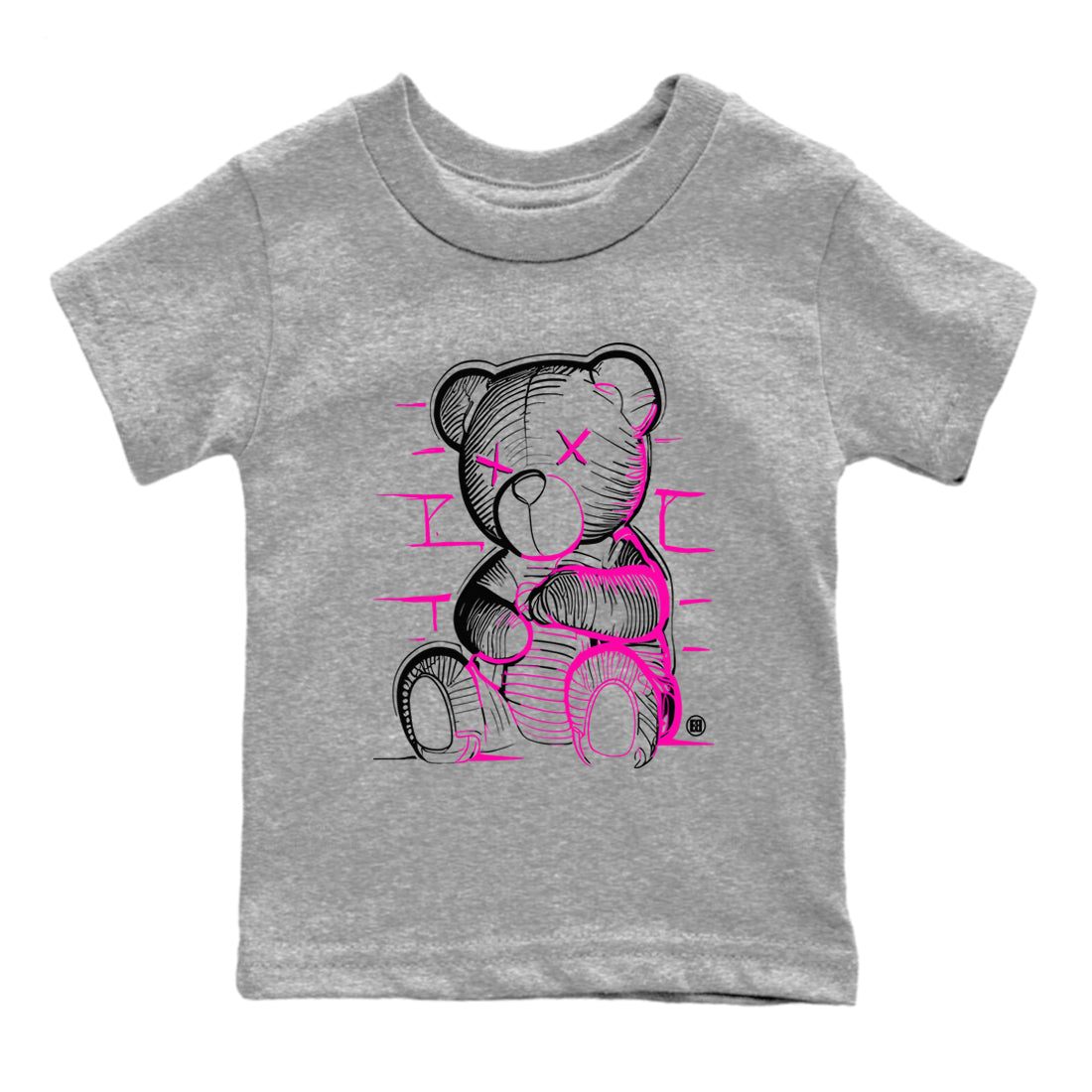 Nike KD 4 Retro Aunt Pearl shirts to match jordans Neon Bear sneaker match tees Nike KD 4 Aunt Pearl match shoes to clothes Drip Gear Zone Youth Baby Heather Grey 2 tee