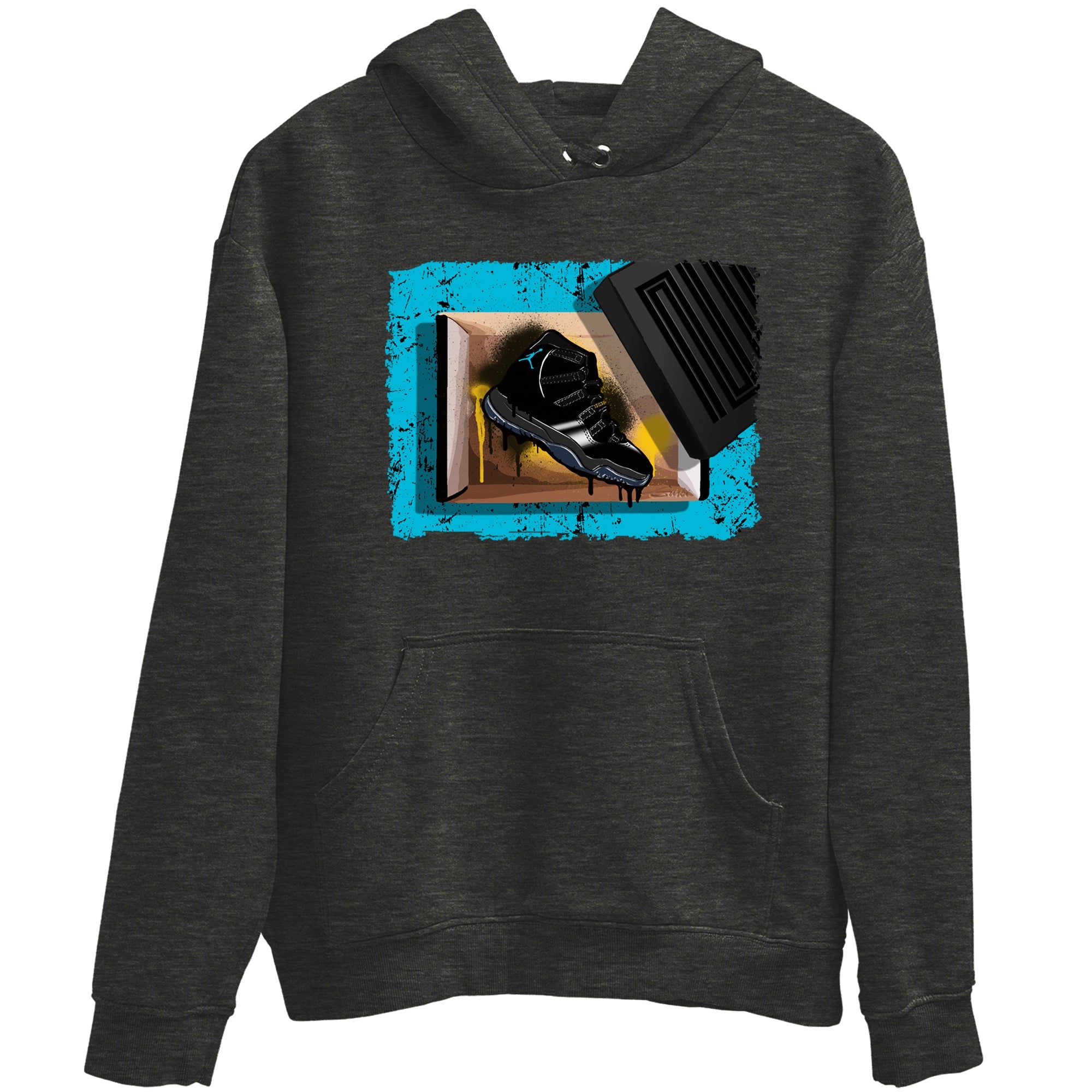 Sneaker Threads  Sneaker Tees To Match Air Jordan 11 Retro Gamma  New Kicks Graphic Tee Charcoal Heather 2. Perfect for Jordan releases 2025 colorways.