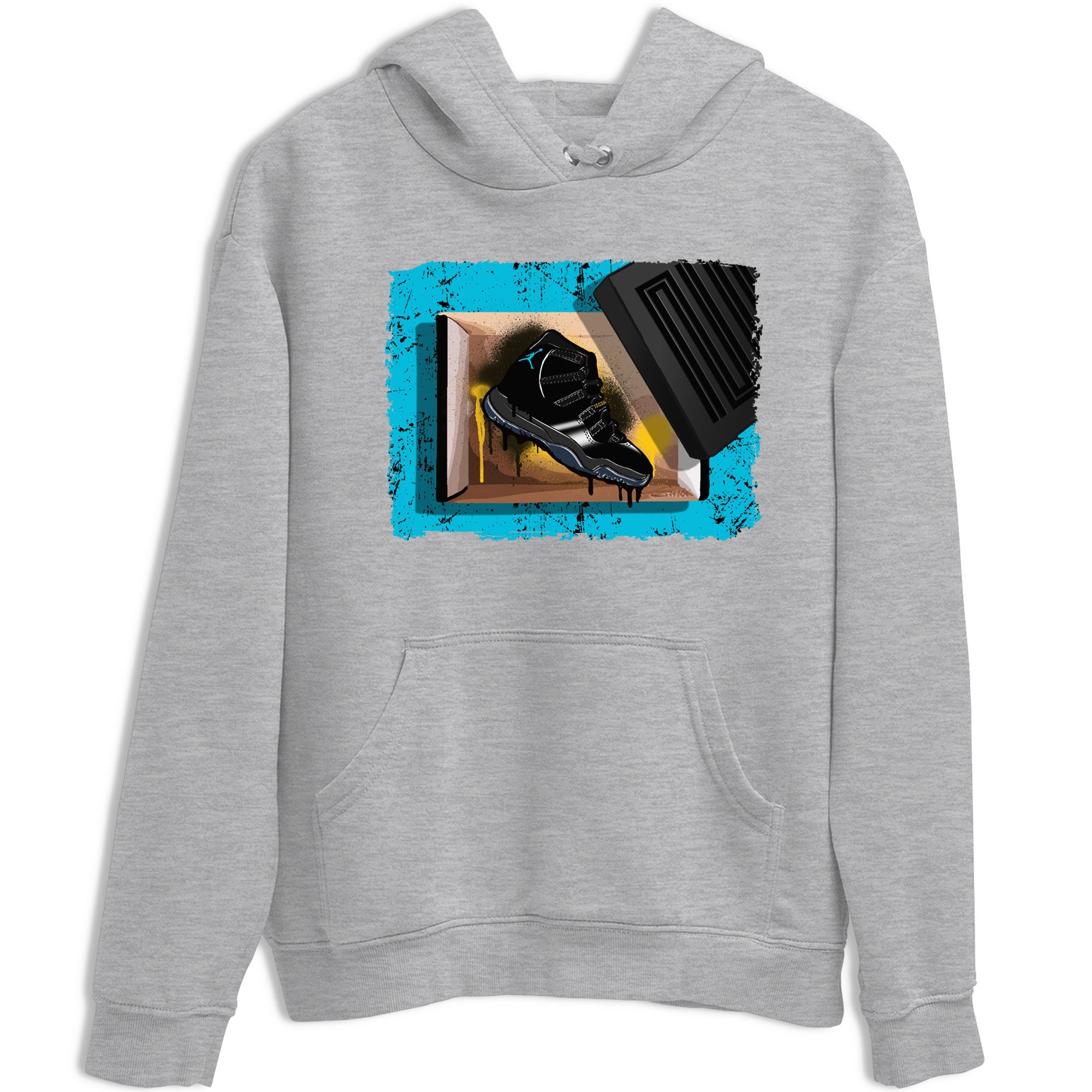 Sneaker Threads  Sneaker Tees To Match Air Jordan 11 Retro Gamma  New Kicks Graphic Tee Heather Grey 2. Perfect for Jordan releases 2025 colorways.