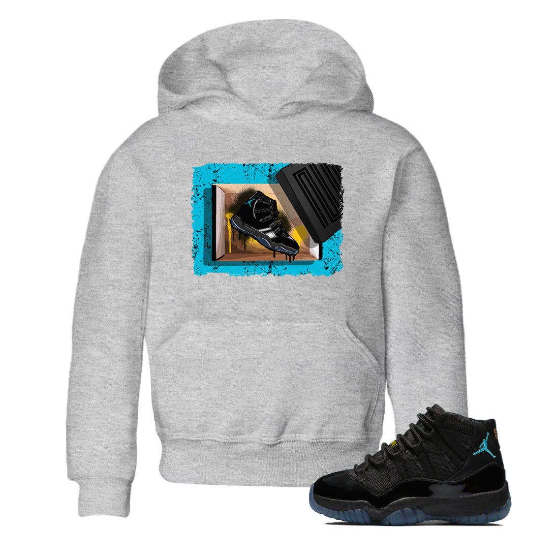 Sneaker Threads  Sneaker Tees To Match Air Jordan 11 Retro Gamma  New Kicks Youth Graphic Tee Heather Grey 1. Perfect for Jordan releases 2025 colorways.