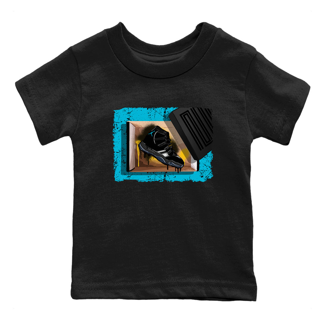 Sneaker Threads  Sneaker Tees To Match Air Jordan 11 Retro Gamma  New Kicks Youth Graphic Tee Black 2. Perfect for Jordan releases 2025 colorways.