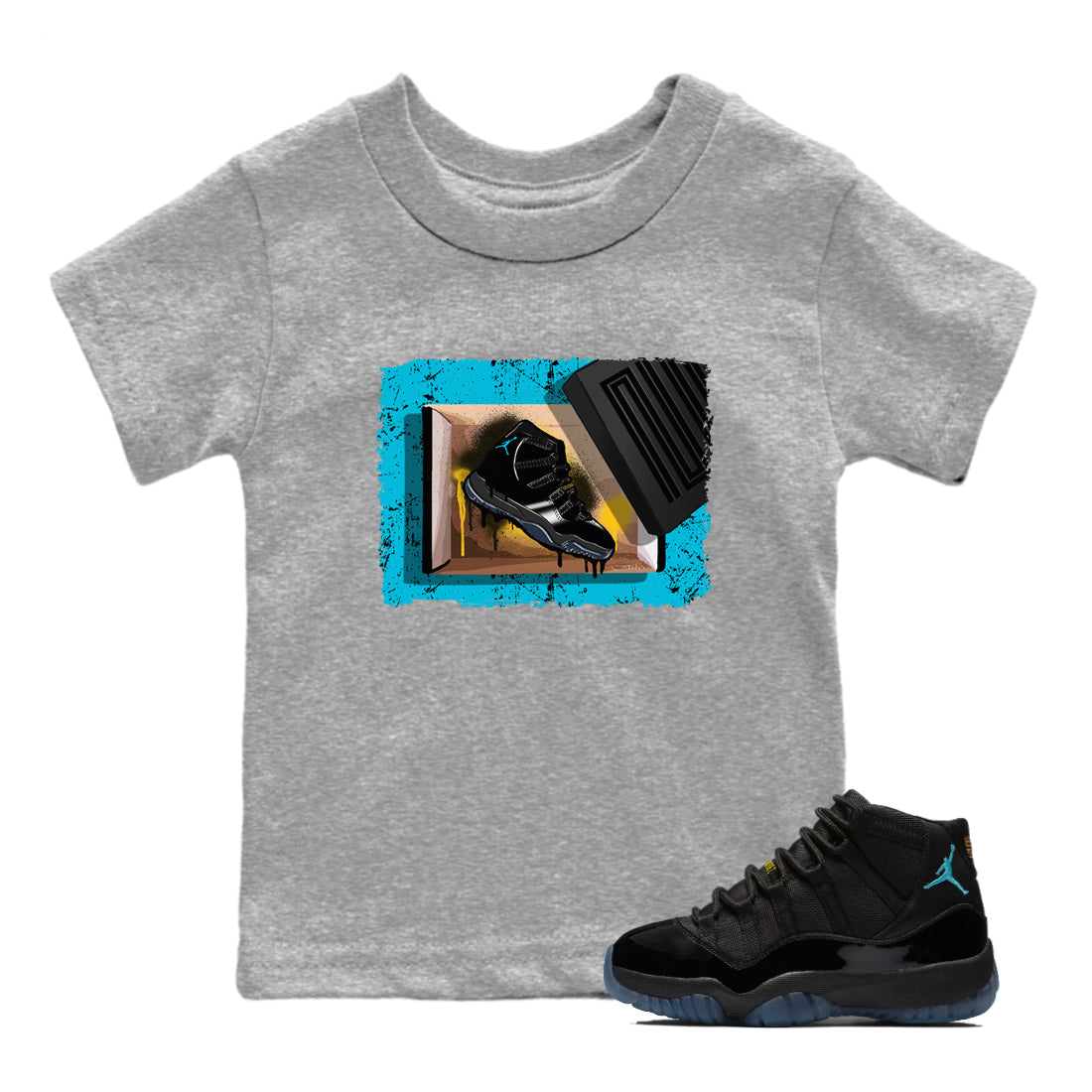 Sneaker Threads  Sneaker Tees To Match Air Jordan 11 Retro Gamma  New Kicks Youth Graphic Tee Heather Grey 1. Perfect for Jordan releases 2025 colorways.
