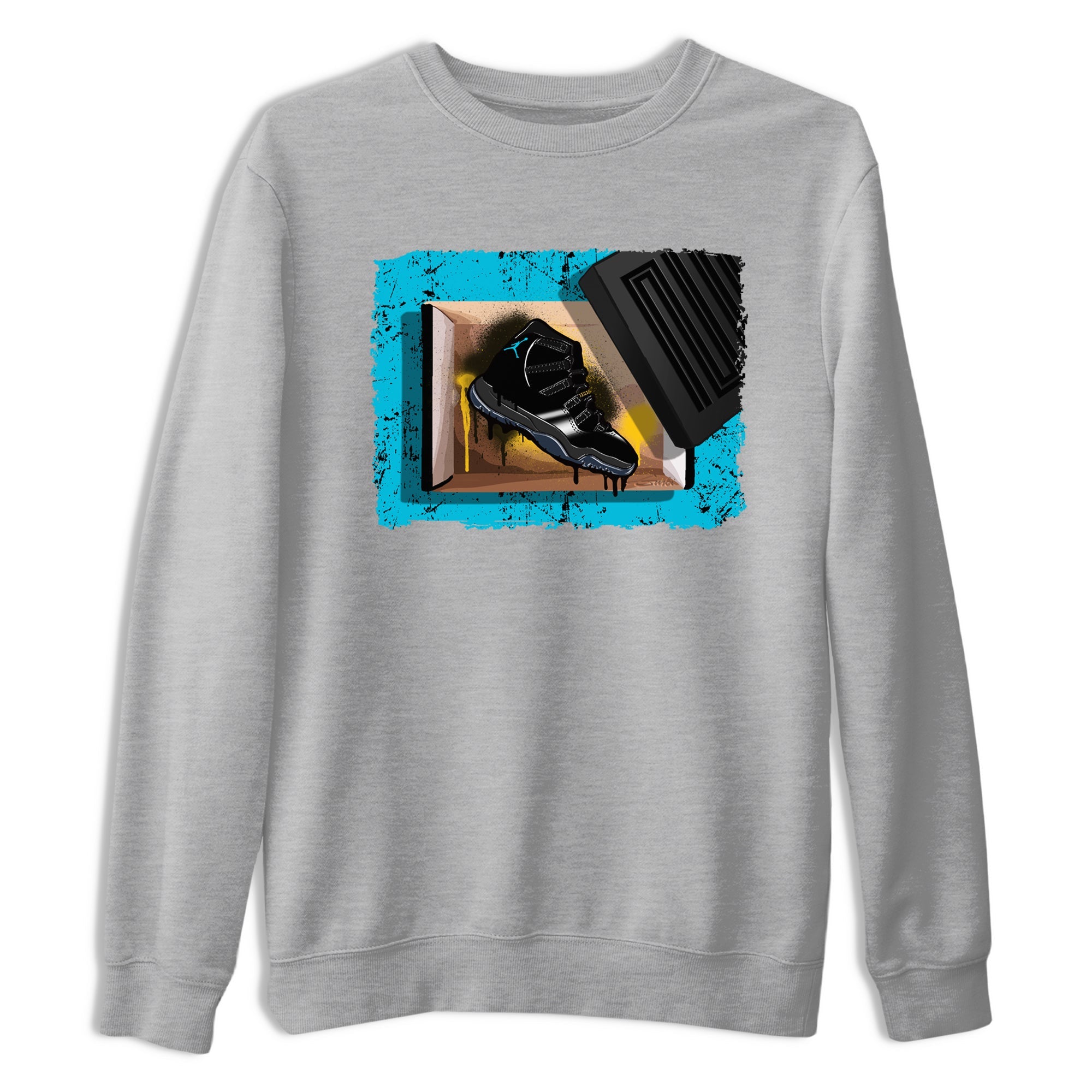Sneaker Threads  Sneaker Tees To Match Air Jordan 11 Retro Gamma  New Kicks Graphic Tee Heather Grey 2. Perfect for Jordan releases 2025 colorways.