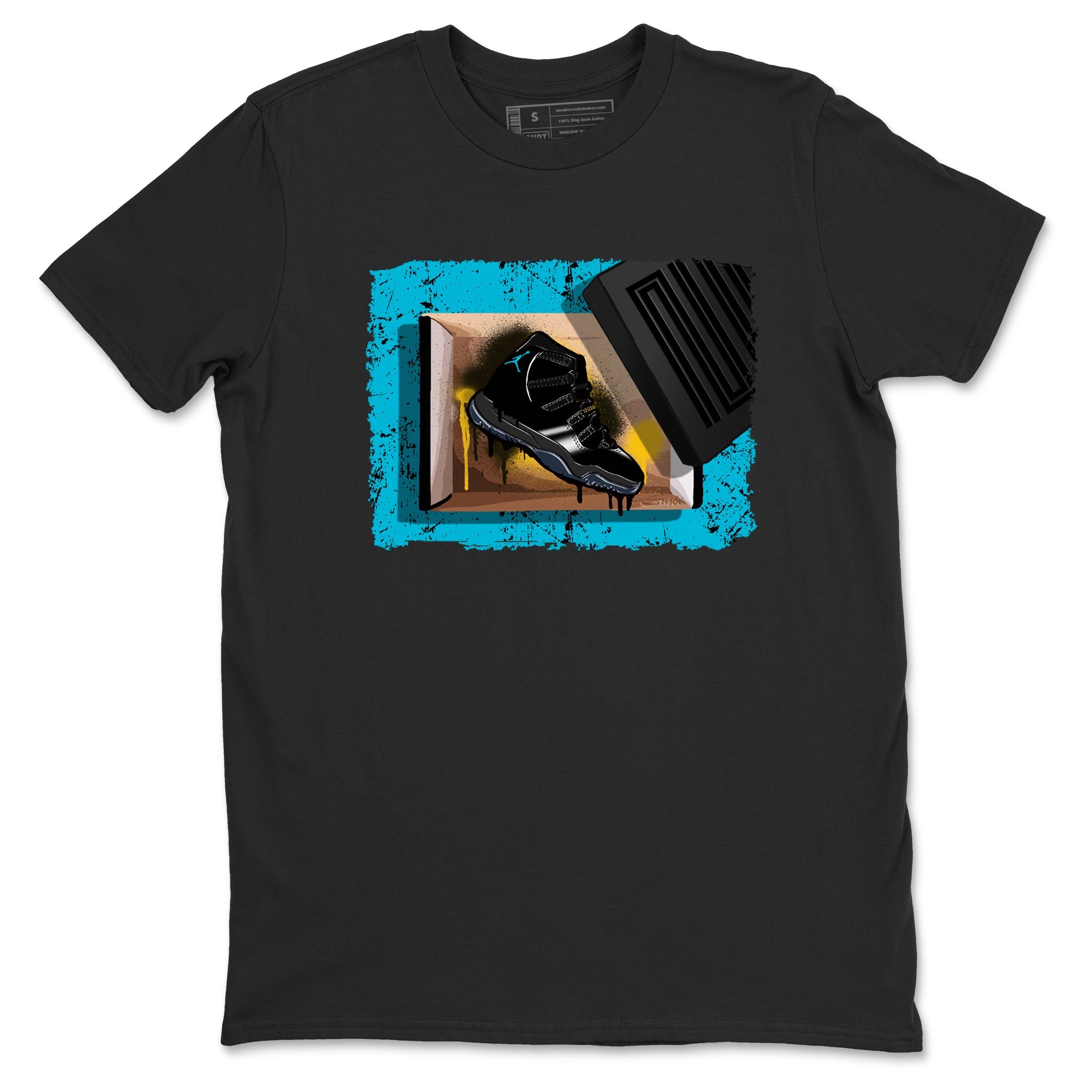 Sneaker Threads  Sneaker Tees To Match Air Jordan 11 Retro Gamma  New Kicks Graphic Tee Black 2. Perfect for Jordan releases 2025 colorways.