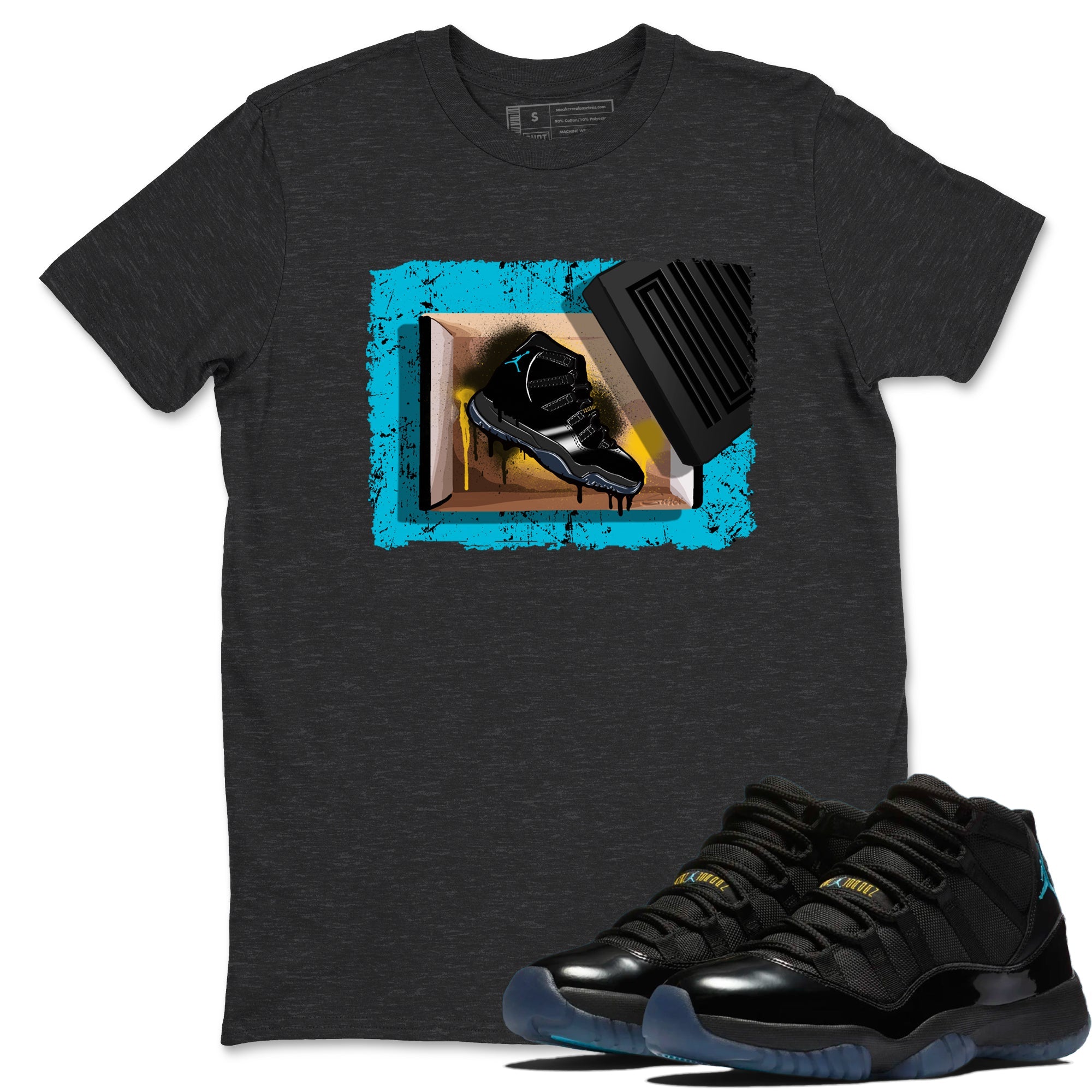 Sneaker Threads  Sneaker Tees To Match Air Jordan 11 Retro Gamma  New Kicks Graphic Tee Charcoal Heather 1. Perfect for Jordan releases 2025 colorways.