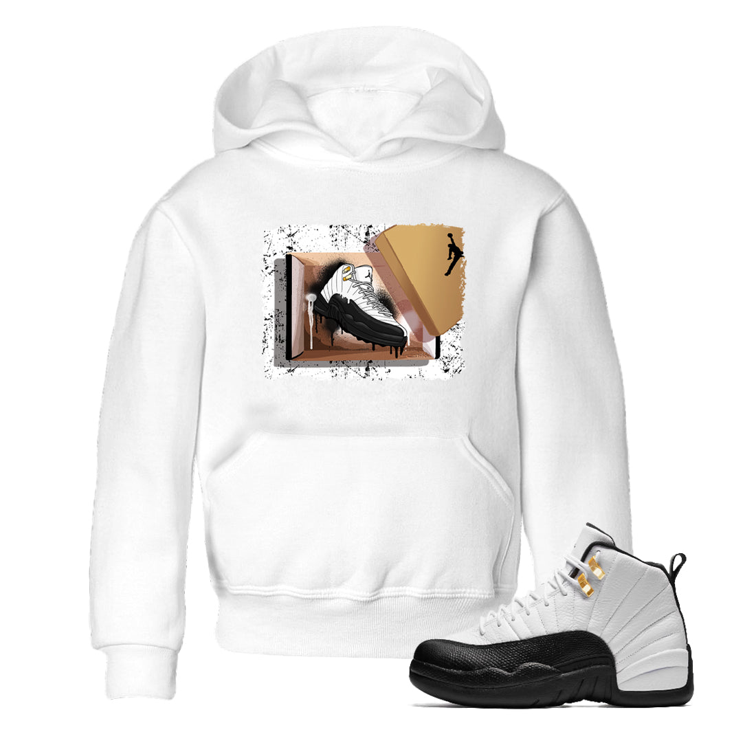 Sneaker Threads  Sneaker Tees To Match Air Jordan 12 Taxi  New Kicks Youth Graphic Tee White 1. Perfect for Jordan releases 2025 colorways.
