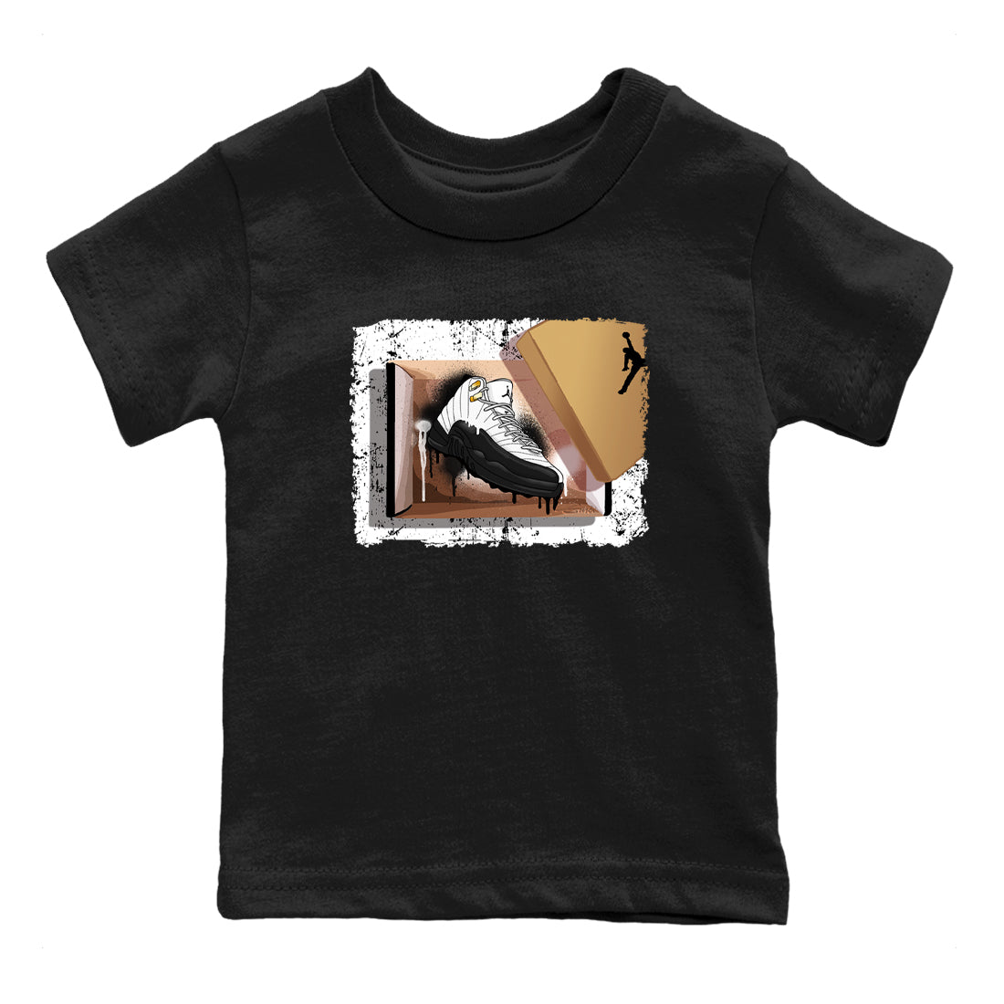 Sneaker Threads  Sneaker Tees To Match Air Jordan 12 Taxi  New Kicks Youth Graphic Tee Black 2. Perfect for Jordan releases 2025 colorways.