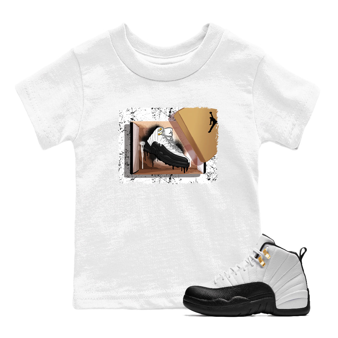 Sneaker Threads  Sneaker Tees To Match Air Jordan 12 Taxi  New Kicks Youth Graphic Tee White 1. Perfect for Jordan releases 2025 colorways.