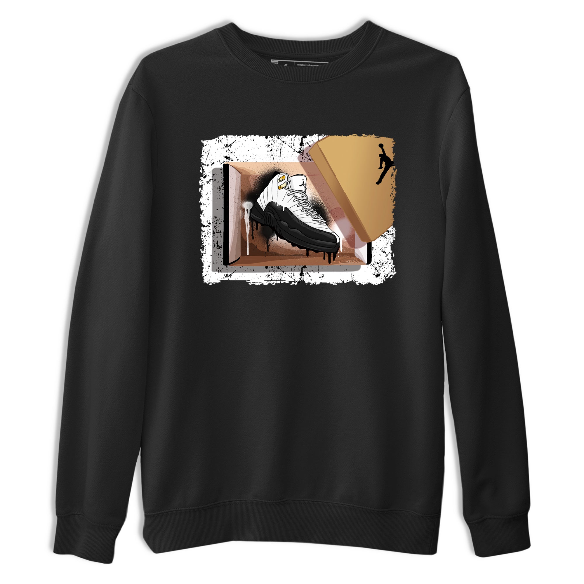 Sneaker Threads  Sneaker Tees To Match Air Jordan 12 Taxi  New Kicks Graphic Tee Black 2. Perfect for Jordan releases 2025 colorways.