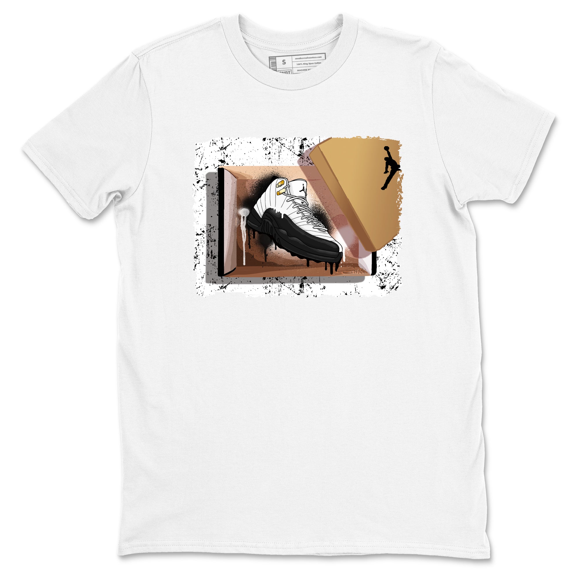 Sneaker Threads  Sneaker Tees To Match Air Jordan 12 Taxi  New Kicks Graphic Tee White 2. Perfect for Jordan releases 2025 colorways.