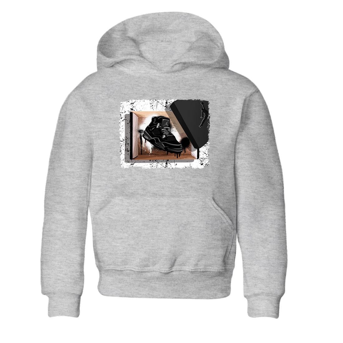 Sneaker Threads  Sneaker Tees To Match Air Jordan 4 Black Cat  New Kicks Youth Graphic Tee Heather Grey 2. Perfect for Jordan releases 2025 colorways.
