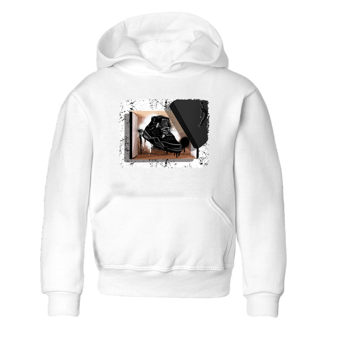 Sneaker Threads  Sneaker Tees To Match Air Jordan 4 Black Cat  New Kicks Youth Graphic Tee White 2. Perfect for Jordan releases 2025 colorways.