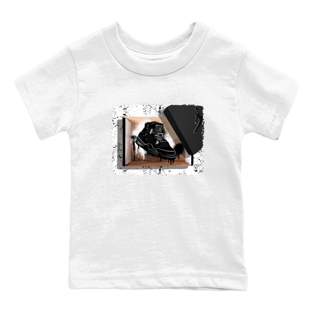 Sneaker Threads  Sneaker Tees To Match Air Jordan 4 Black Cat  New Kicks Youth Graphic Tee White 2. Perfect for Jordan releases 2025 colorways.