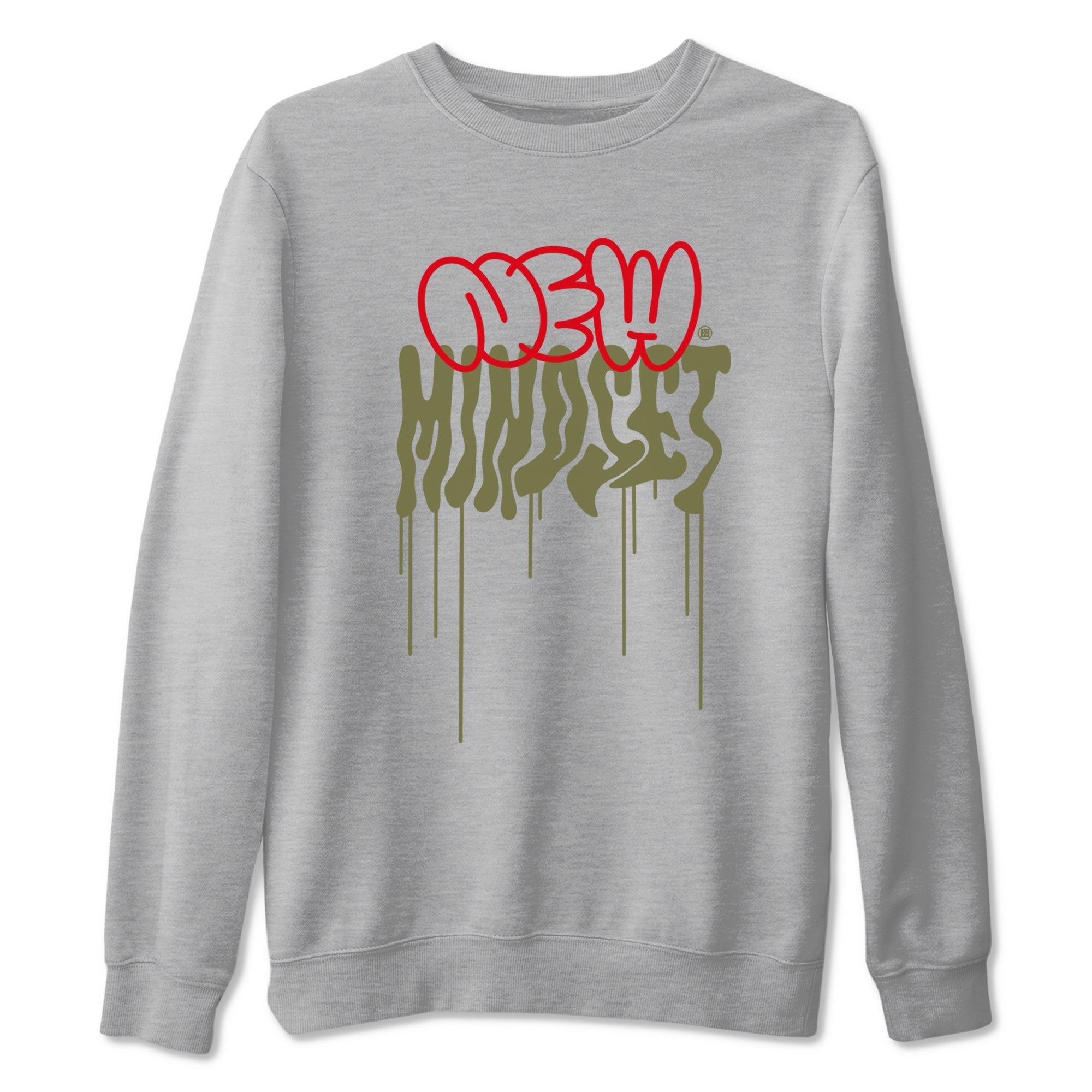 Air Jordan 1 Low Travis Scott Black Olive shirts to match jordans New Mindset sneaker match tees Air Jordan 1 Travis Scott Black Olive Sneaker Shirts Drip Gear Zone streetwear brand Heather Grey 2 unisex cotton tee