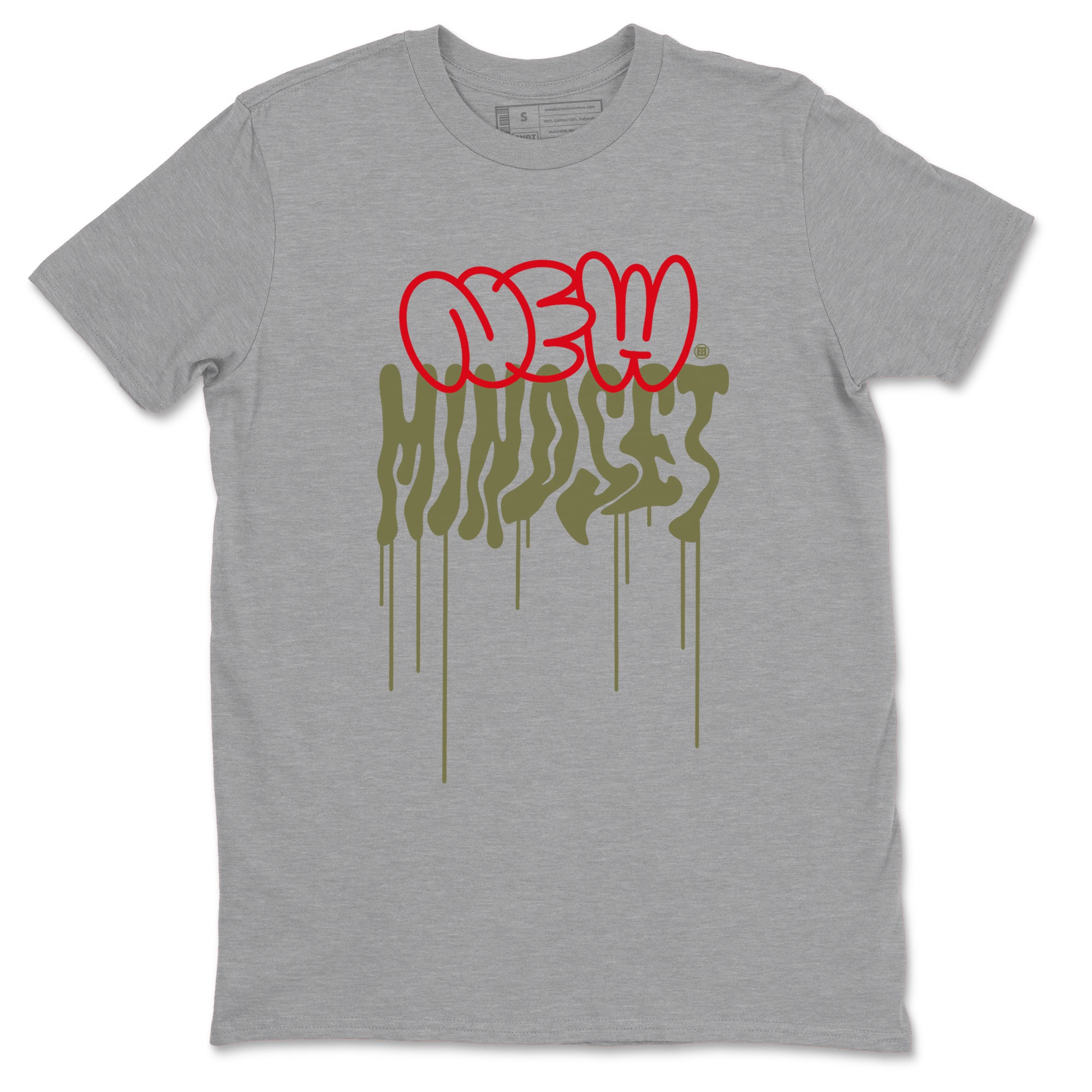Air Jordan 1 Low Travis Scott Black Olive shirts to match jordans New Mindset sneaker match tees Air Jordan 1 Travis Scott Black Olive Sneaker Shirts Drip Gear Zone streetwear brand Heather Grey 2 unisex cotton tee