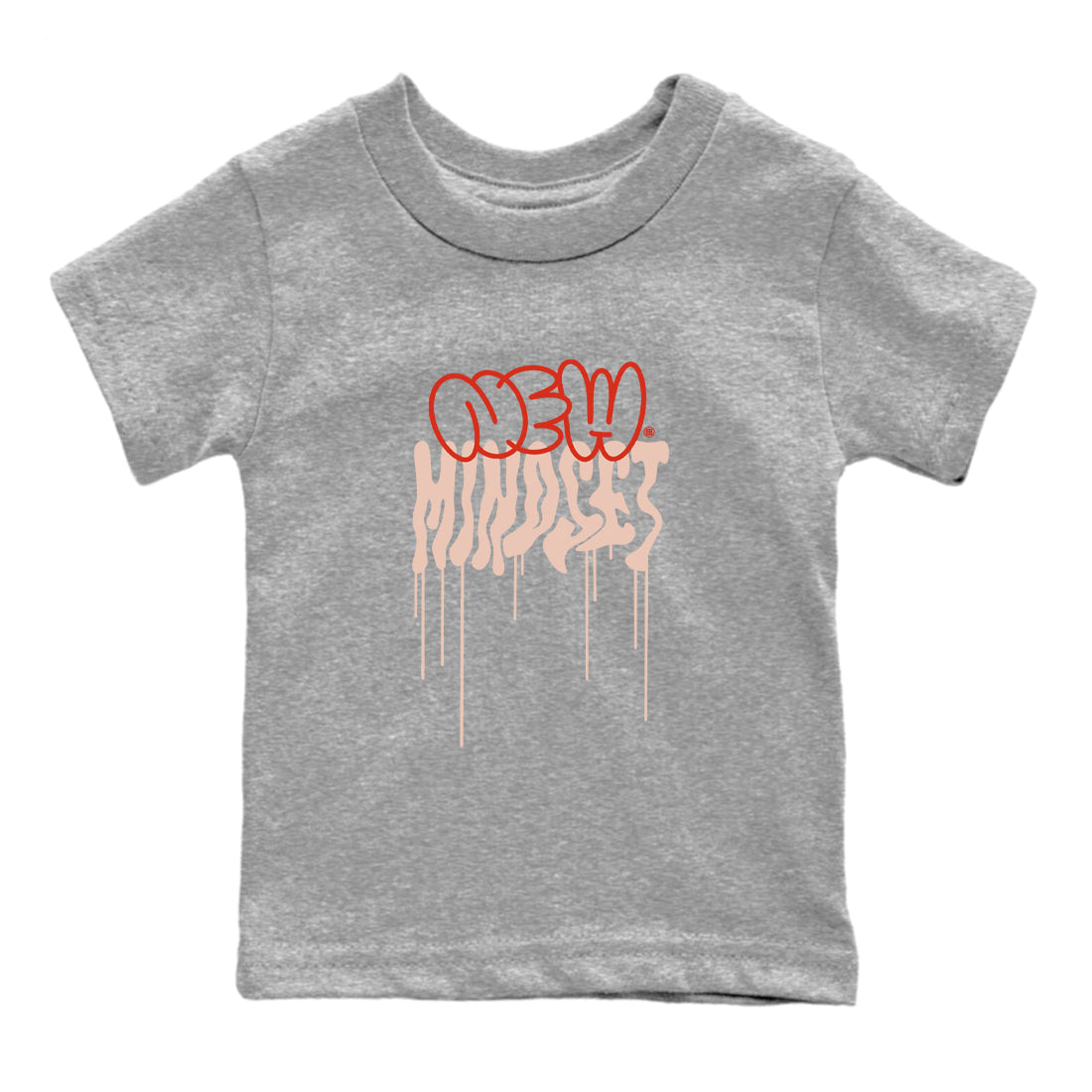 Air Jordan 13 Dune Red shirts to match jordans New Mindset sneaker match tees AJ13 Dune Red Sneaker Shirts Drip Gear Zone streetwear brand Baby and Youth Heather Grey 2 cotton tee