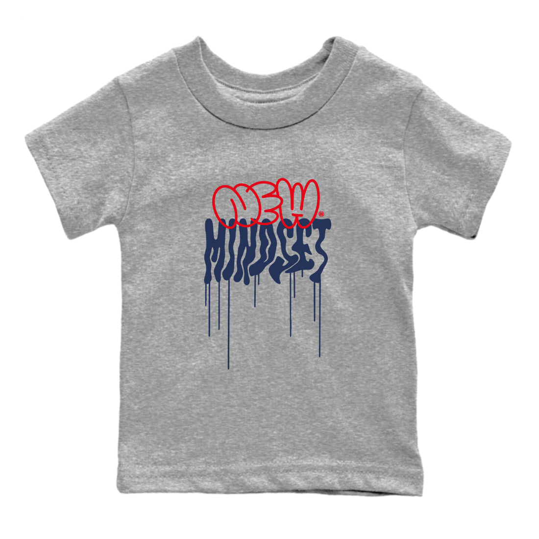 6s Olympic shirts to match jordans New Mindset sneaker match tees Air Jordan 6 Olympic Sneaker Shirts Drip Gear Zone streetwear brand Baby and Youth Heather Grey 2 cotton tee