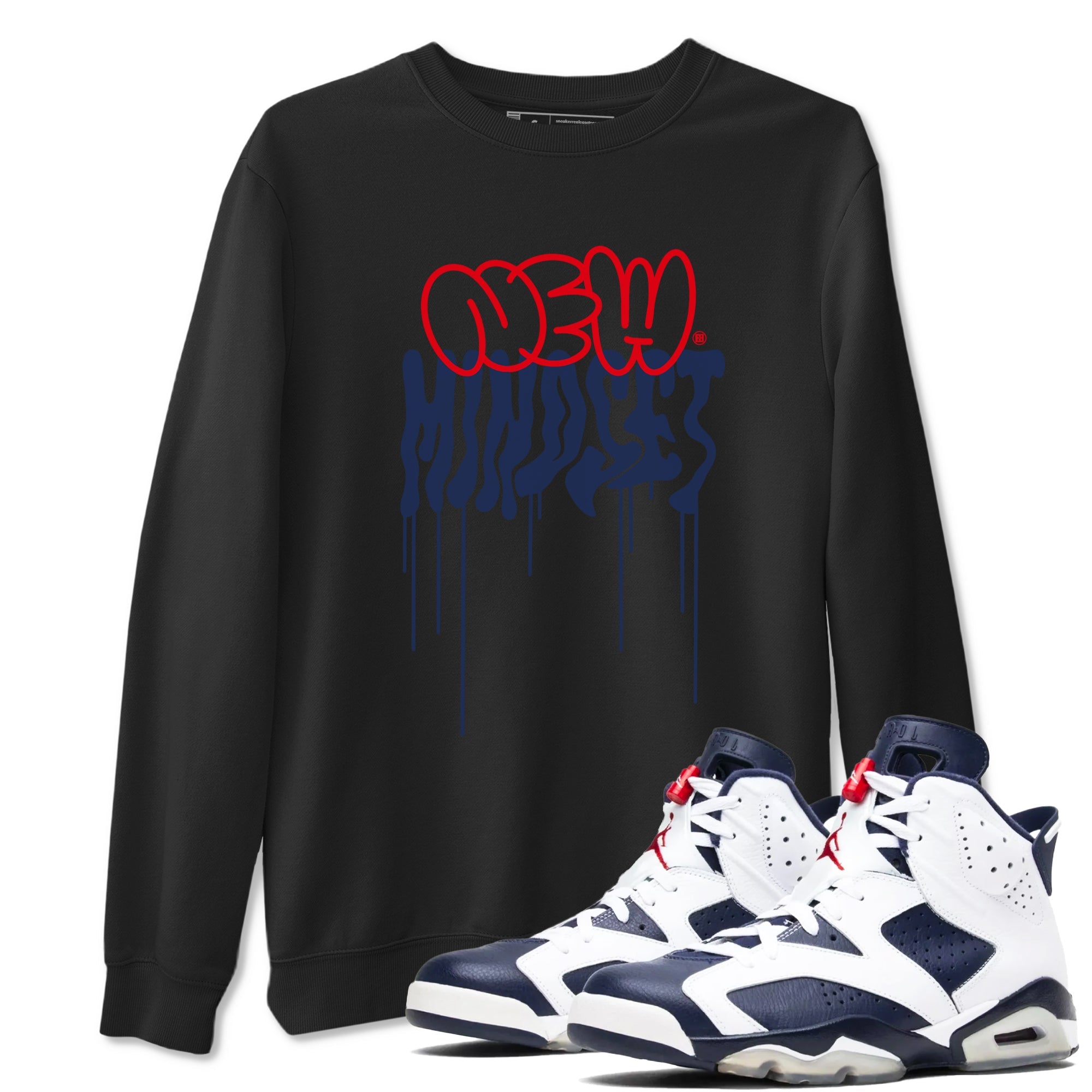 6s Olympic shirts to match jordans New Mindset sneaker match tees Air Jordan 6 Olympic Sneaker Shirts Drip Gear Zone streetwear brand Black 1 unisex cotton tee