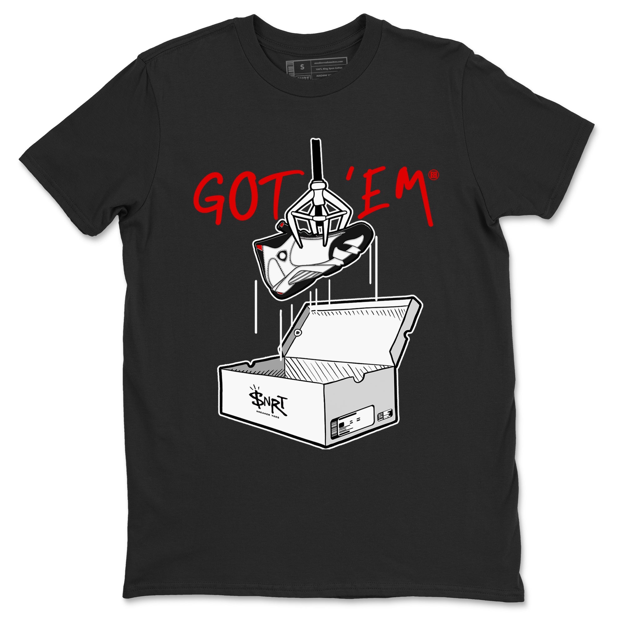 Air Jordan 14 Black Toe t shirts to match sneakers New Treasure Hunter sneaker match tees 14s Black Toe sneaker match tee Drip Gear Zone unisex cotton Black 2 shirts