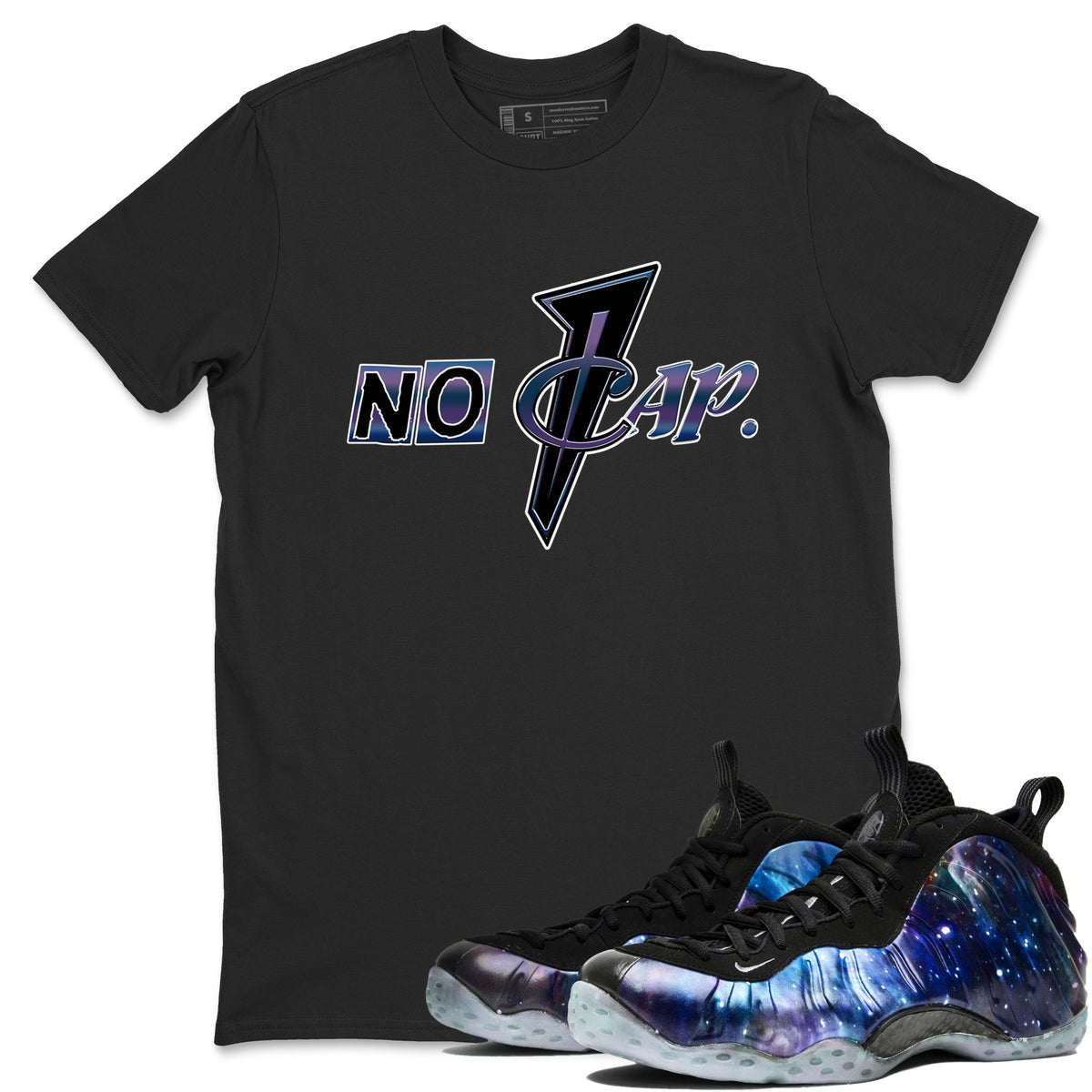 Air Foamposite One Galaxy shirts to match jordans No Cap sneaker match tees Air Foamposite One Galaxy Drip Gear Zone unisex cotton Black 1 crew neck shirts