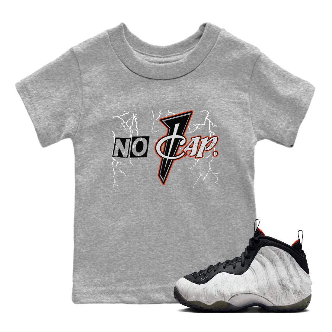 Foams One Jin shirts to match jordans No Cap sneaker match tees Air Foamposite One Jin match shoes to clothes Drip Gear Zone Youth Baby Heather Grey 1 tee