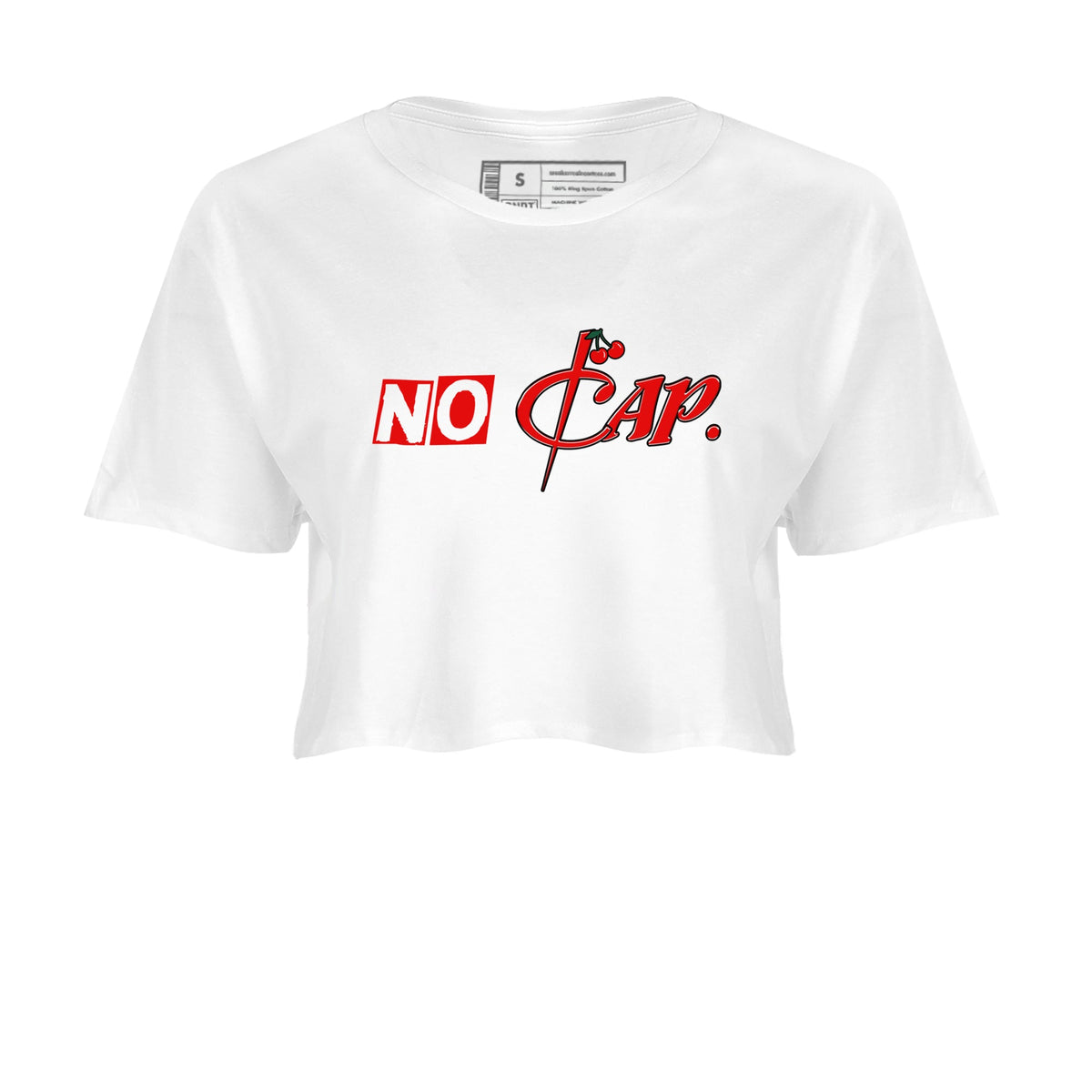 11s Cherry shirts to match jordans No Cap sneaker match tees Air Jordan 11 Retro Cherry match shoes to clothes Drip Gear Zone unisex cotton White 2 crop tee