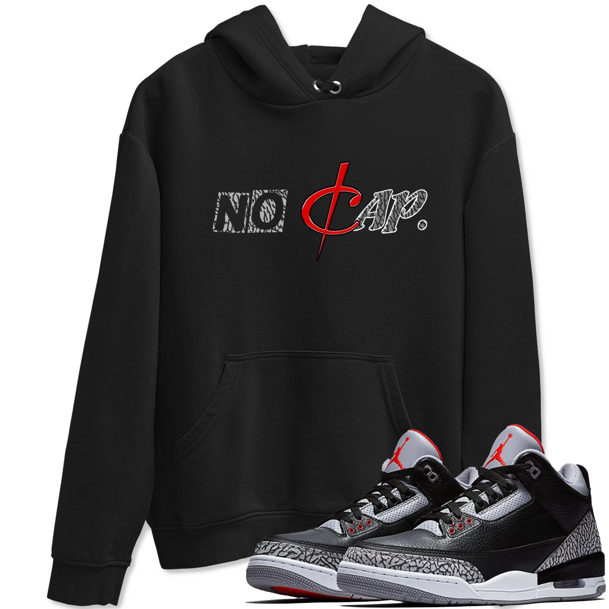 3s Black Cement shirts to match jordans No Cap sneaker match tees Air Jordan 3 Black Cement match shoes to clothes Drip Gear Zone unisex cotton Black 1 shirts