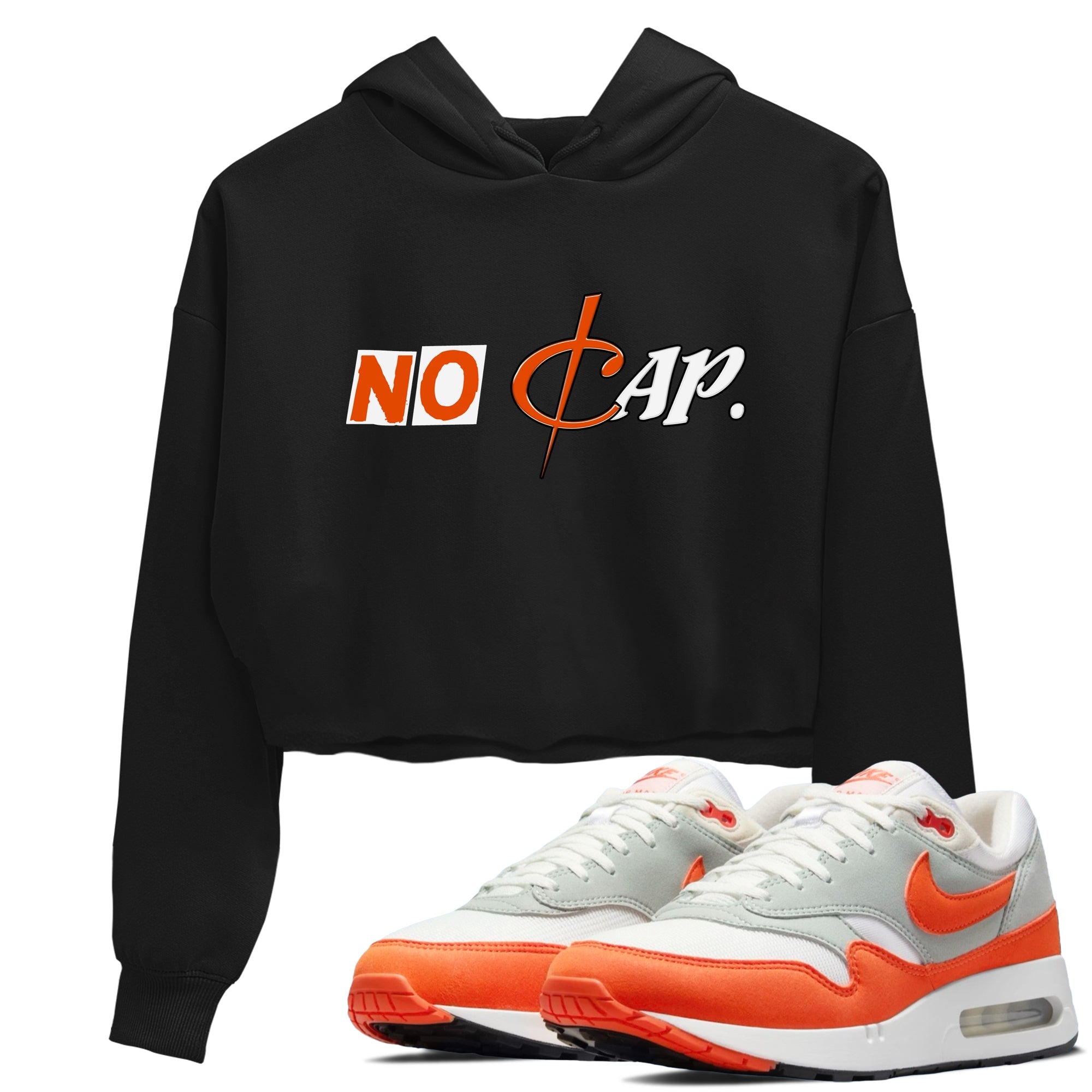 Air Max 1 OG '86 'Summit White and Cosmic Clay shirts to match jordans No Cap sneaker match tees Air Max 1 Cosmic Clay match shoes to clothes Drip Gear Zone unisex cotton Black 1 crop tee