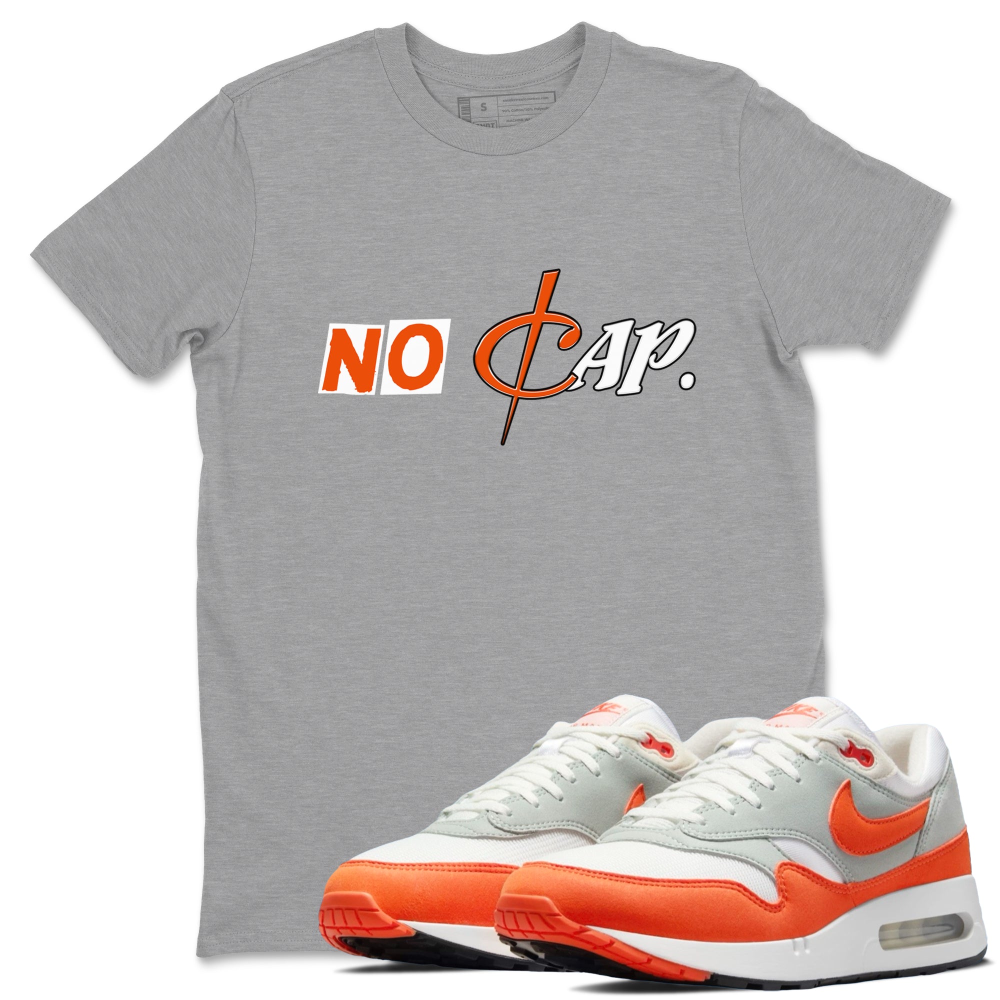 Air Max 1 OG '86 'Summit White and Cosmic Clay shirts to match jordans No Cap sneaker match tees Air Max 1 Cosmic Clay match shoes to clothes Drip Gear Zone unisex cotton Heather Grey 1 shirts