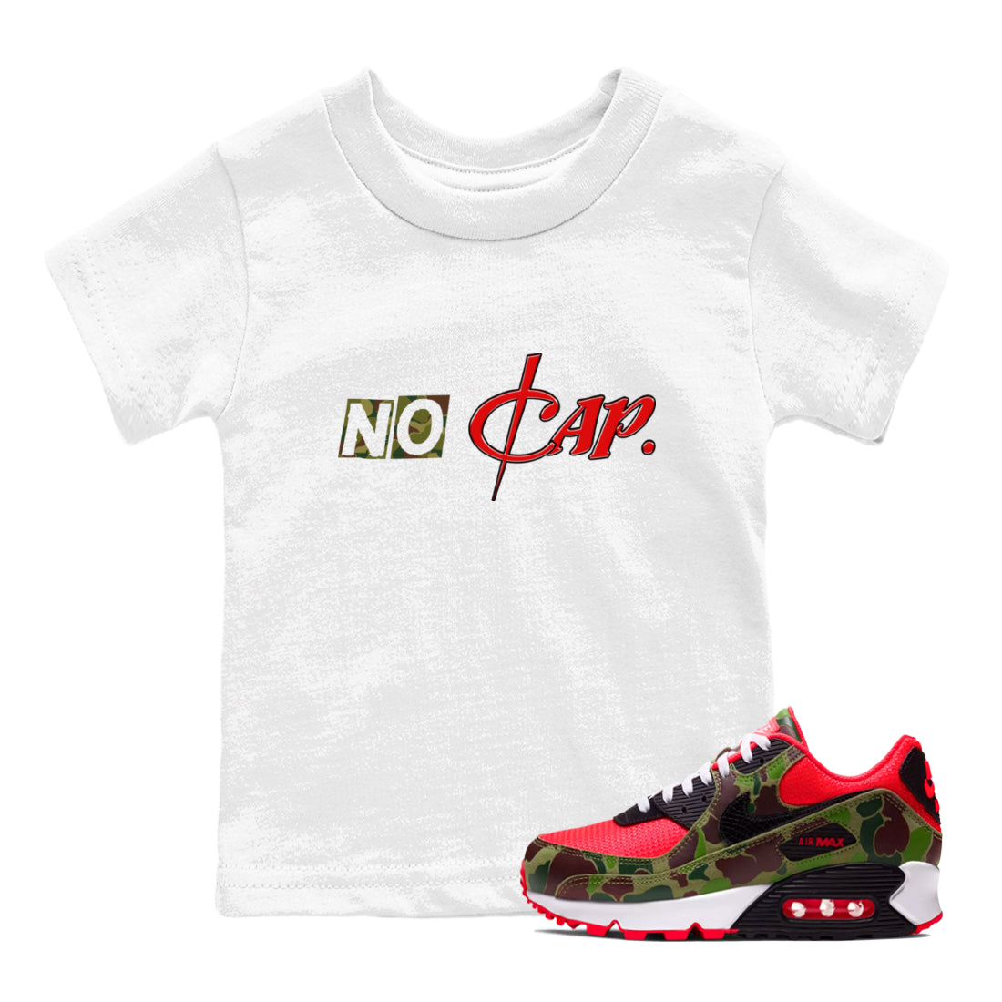 Air Max 90 Duck Camo shirts to match jordans No Cap sneaker match tees Air Max 90 Reverse Duck Camo match shoes to clothes Drip Gear Zone Youth Baby White 1 tee