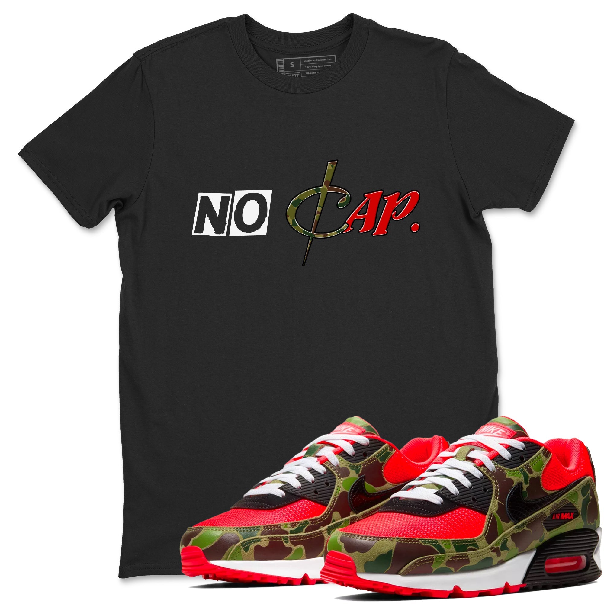 Air Max 90 Duck Camo shirts to match jordans No Cap sneaker match tees Air Max 90 Reverse Duck Camo match shoes to clothes Drip Gear Zone unisex cotton Black 1 shirts